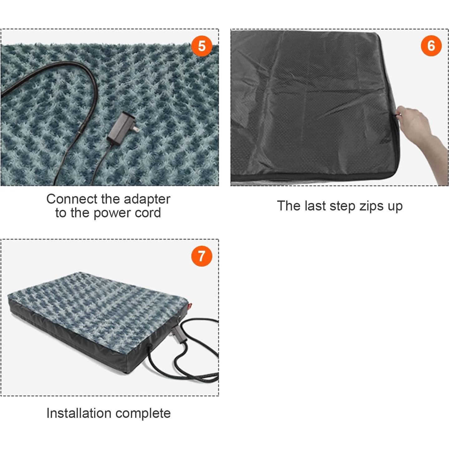 Cama Térmica Ortopédica para Perros HyphessAda Grande 91x68cm