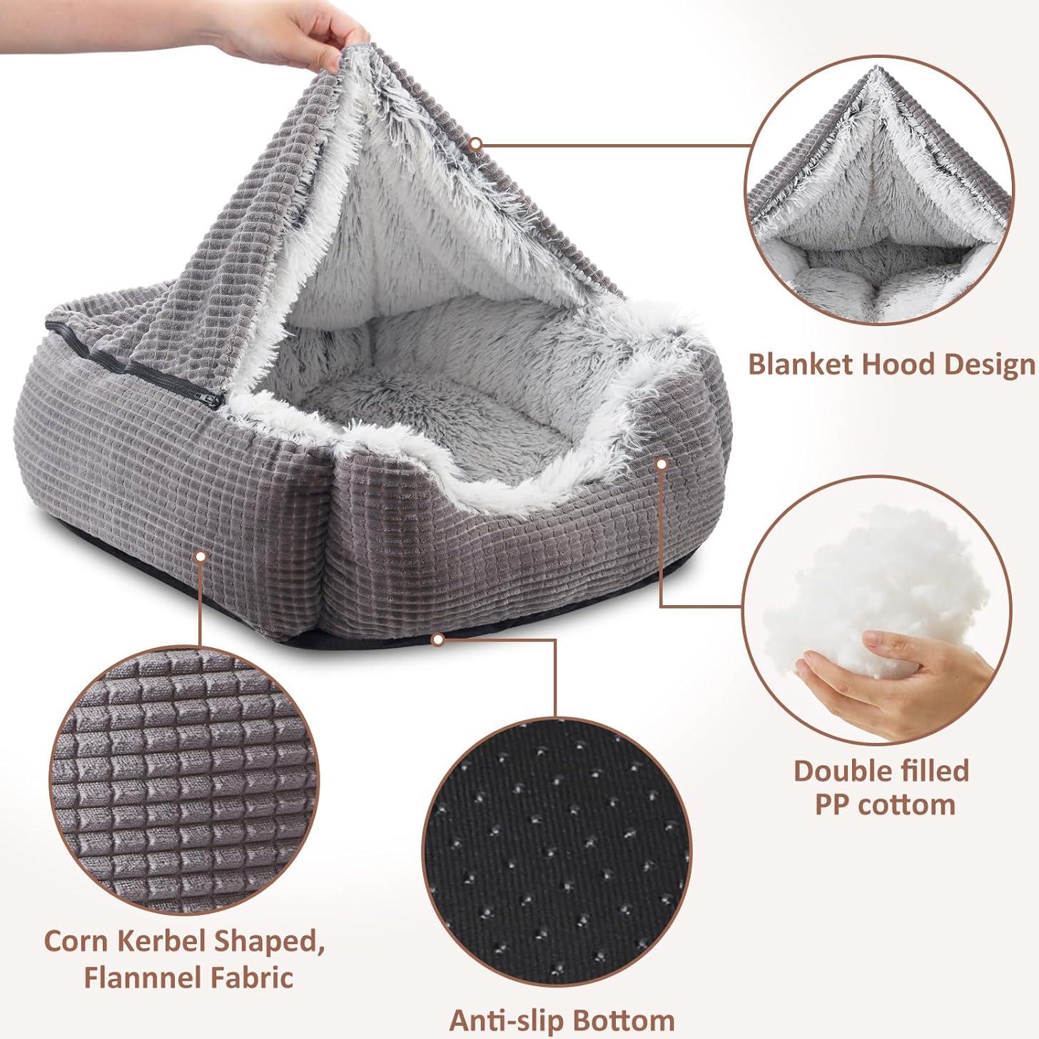 Cama para Perros MIXJOY Mediana 63.5x53.3cm Ortopédica Lavable