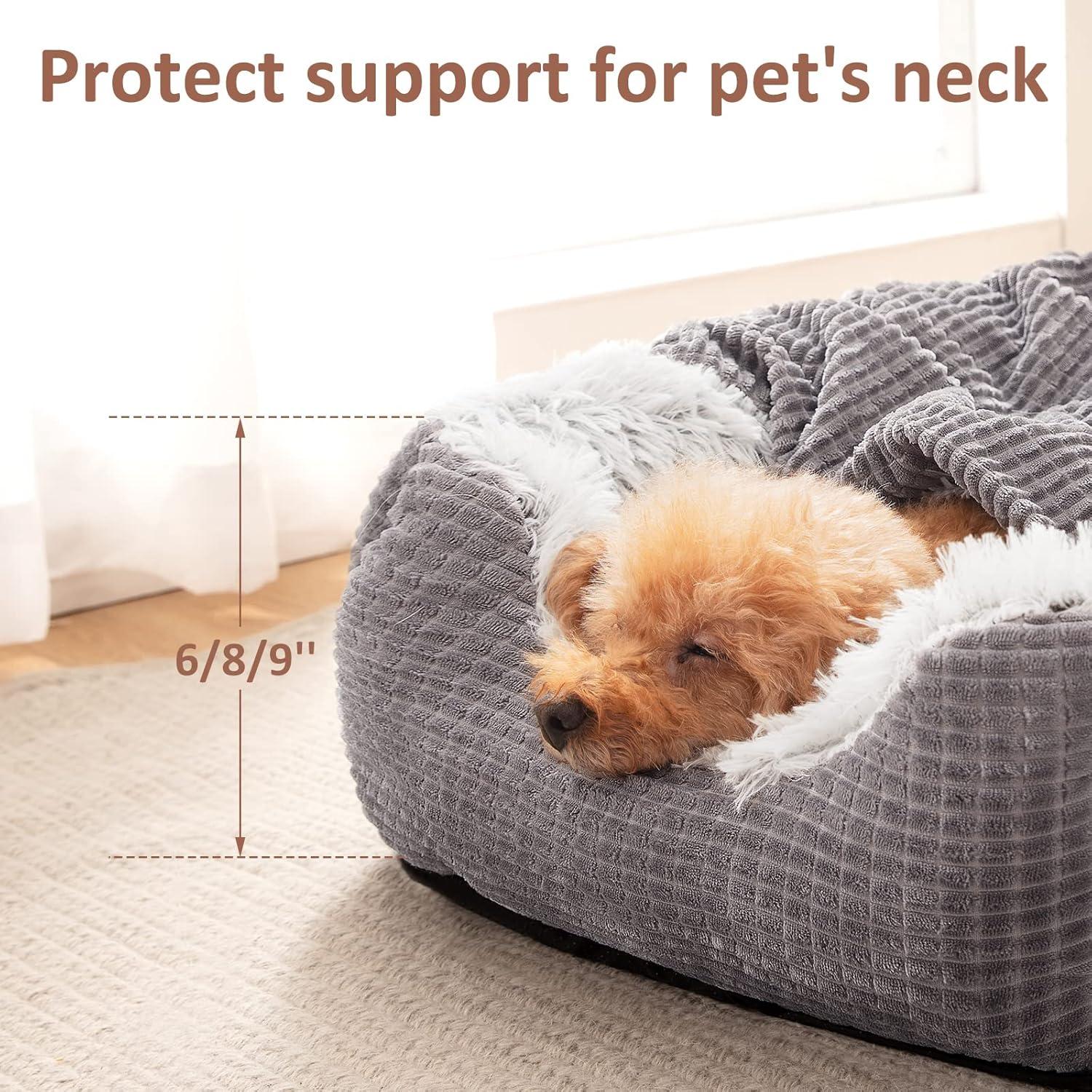 Cama para Perros MIXJOY Mediana 63.5x53.3cm Ortopédica Lavable