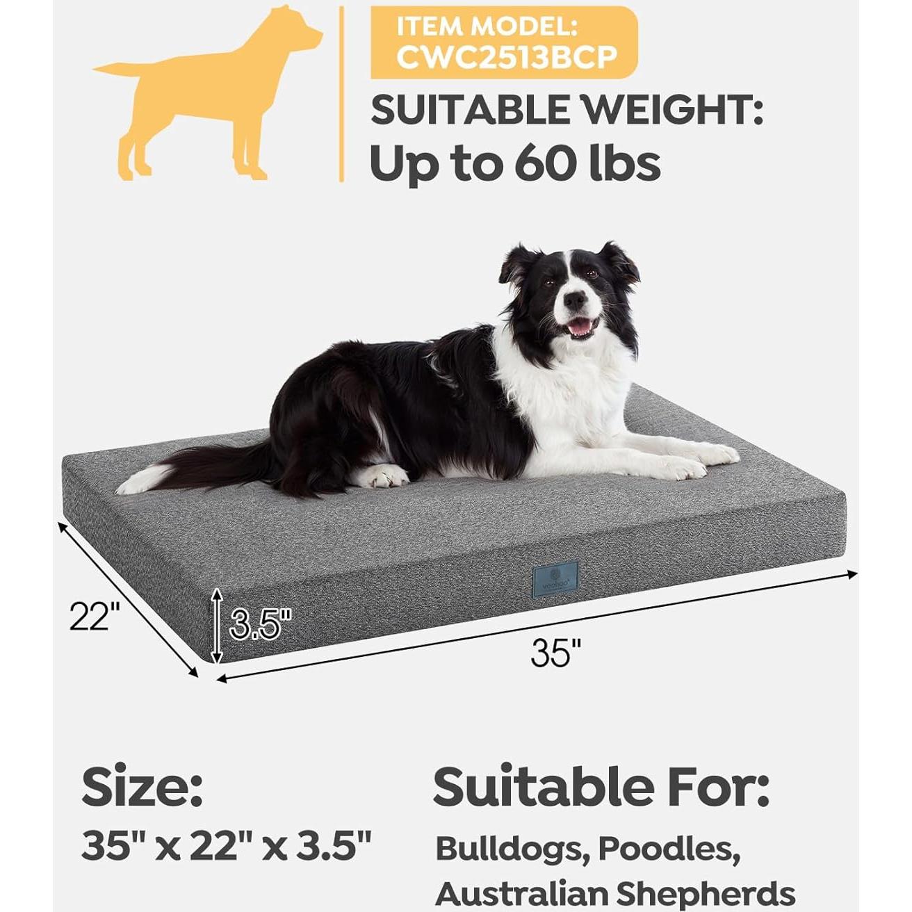 Cama Indestructible para Perros Veehoo 88.9x55.88cm Lavable