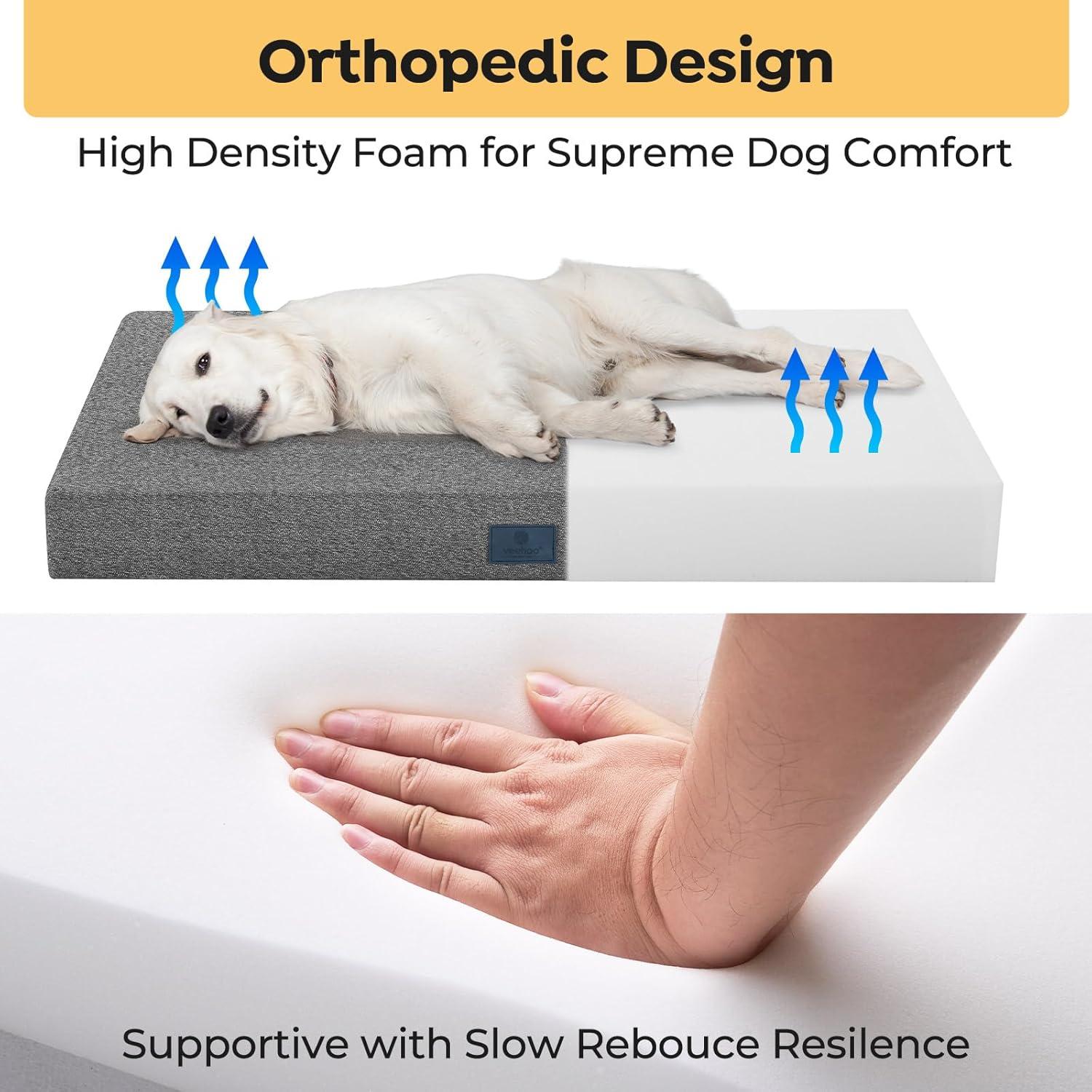 Cama Indestructible para Perros Veehoo 88.9x55.88cm Lavable