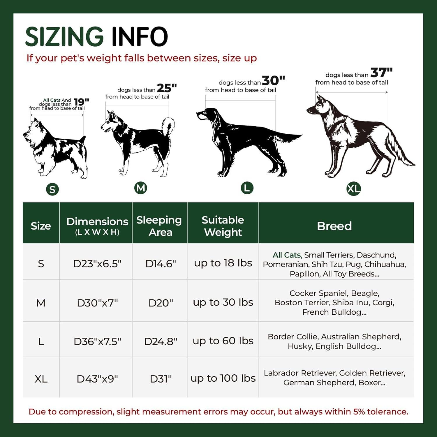 Cama de Perro Donut BALANCE 76 cm Avena Lavable Ortopédica