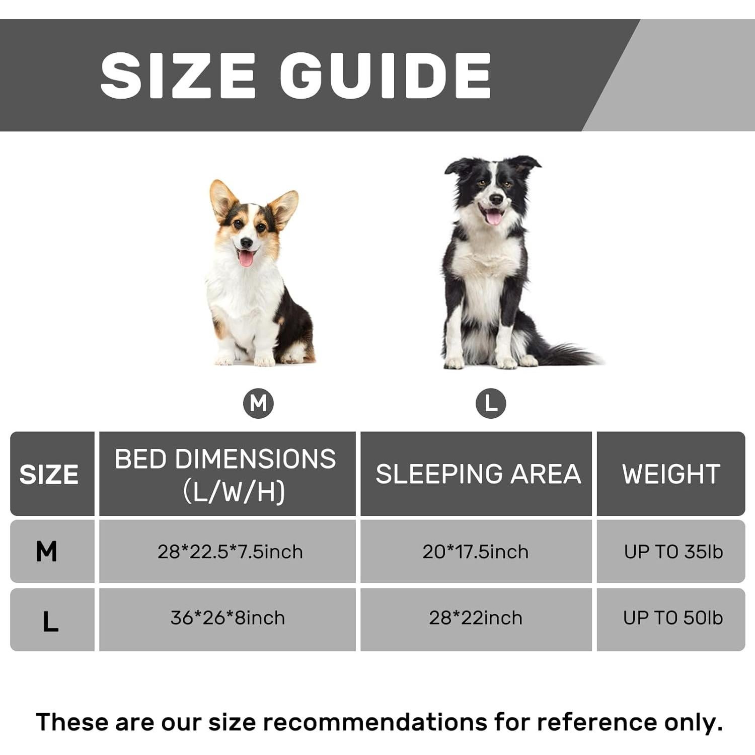 Cama ortopédica para perros Hollypet M - Espuma, impermeable, gris