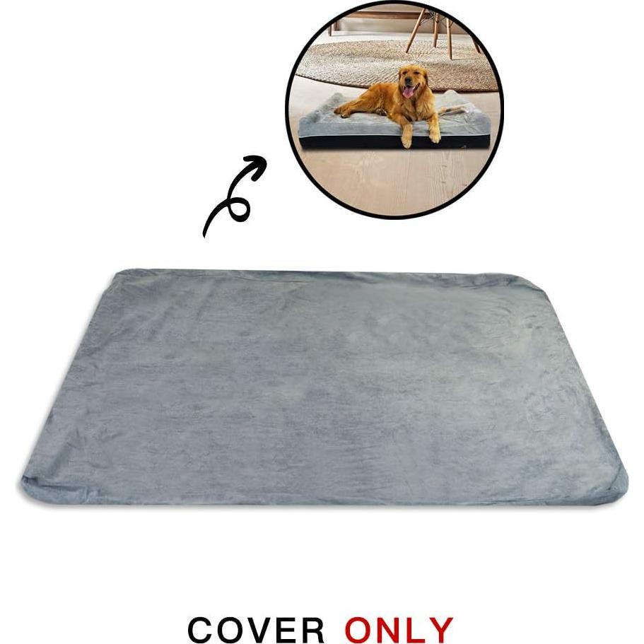 Funda Desmontable para Cama de Perros Laifug Jumbo 127x91cm Gris