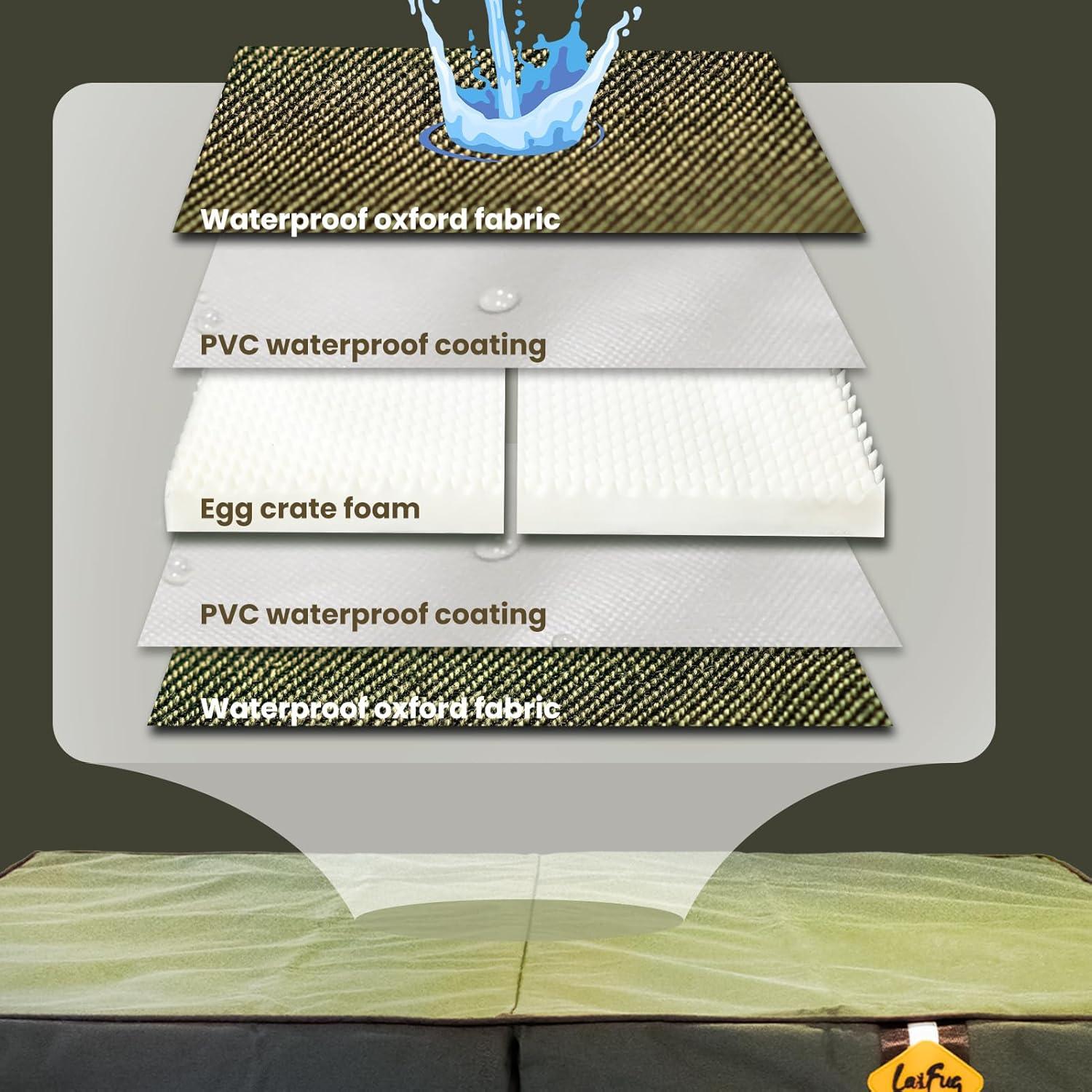 Cama Plegable Impermeable para Perros Laifug 111.76x81.28cm