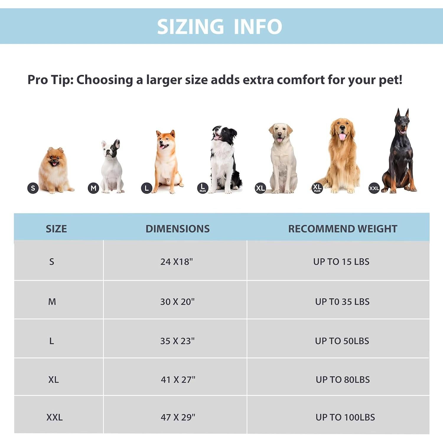 Alfombrilla Enfriadora para Perros ZAKAPAWS 89x58cm Espuma Viscoelástica