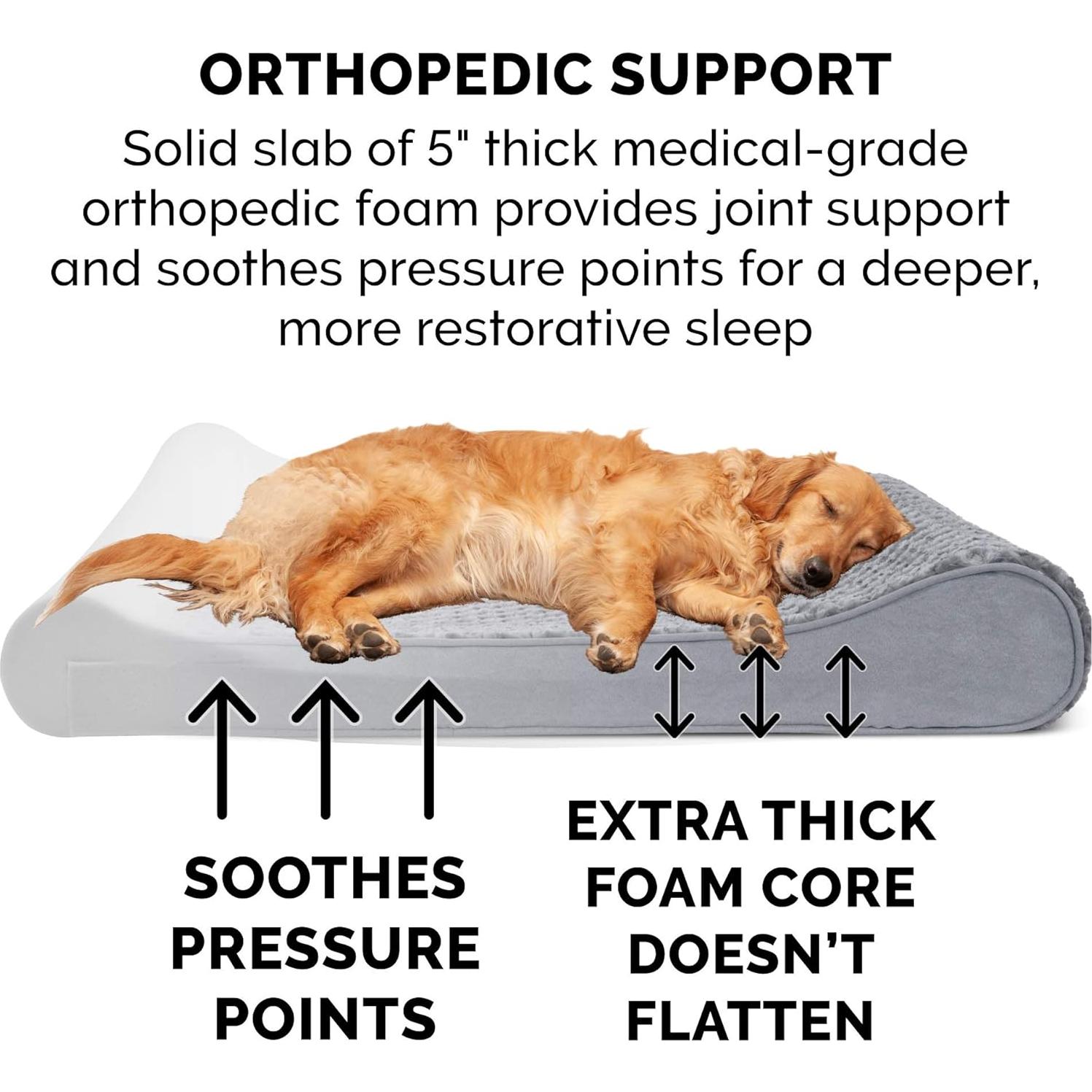 Cama ortopédica Furhaven para perros hasta 10.4 kg - Gris