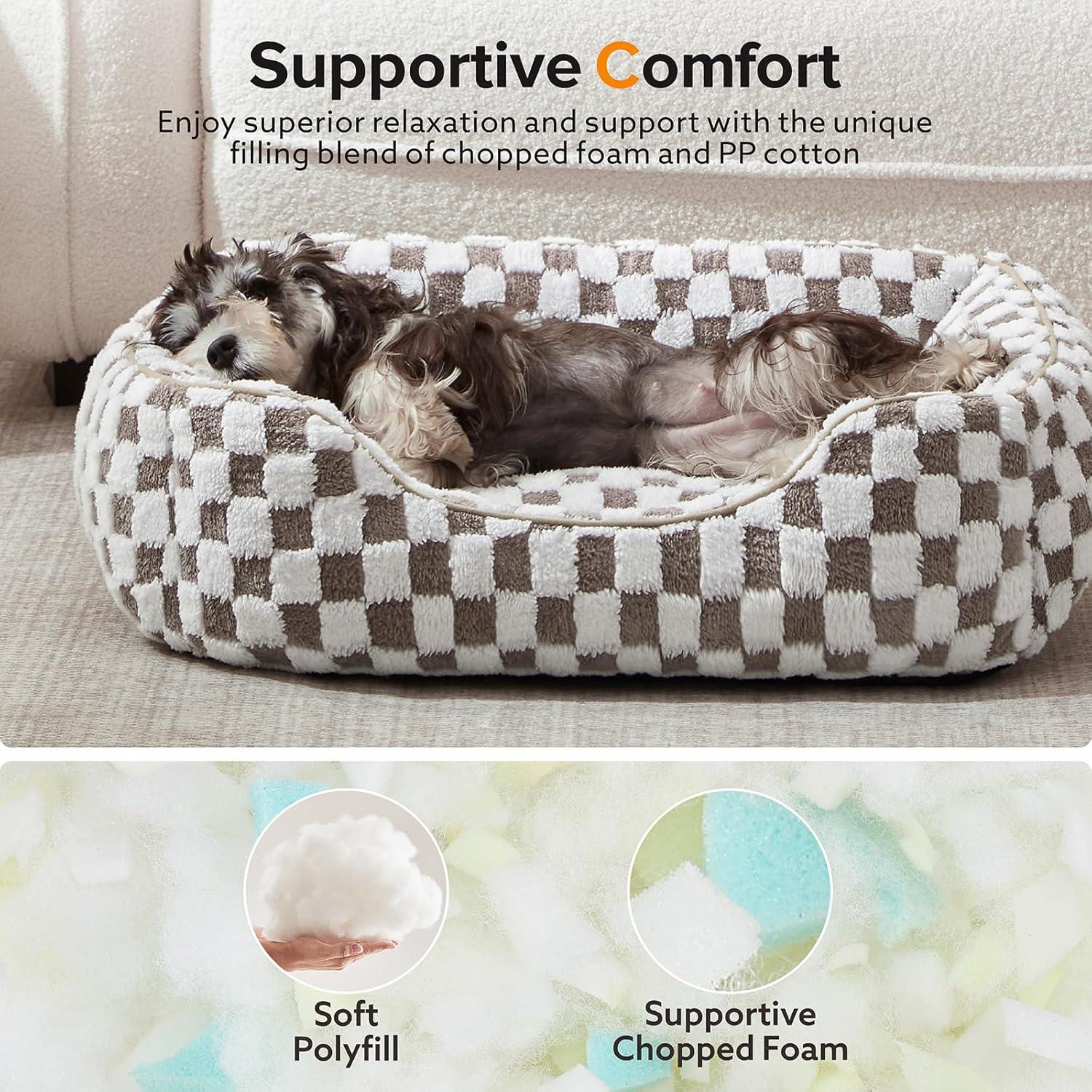 Cama para Perros JOEJOY Sofá Ortopédico 76x61cm Café