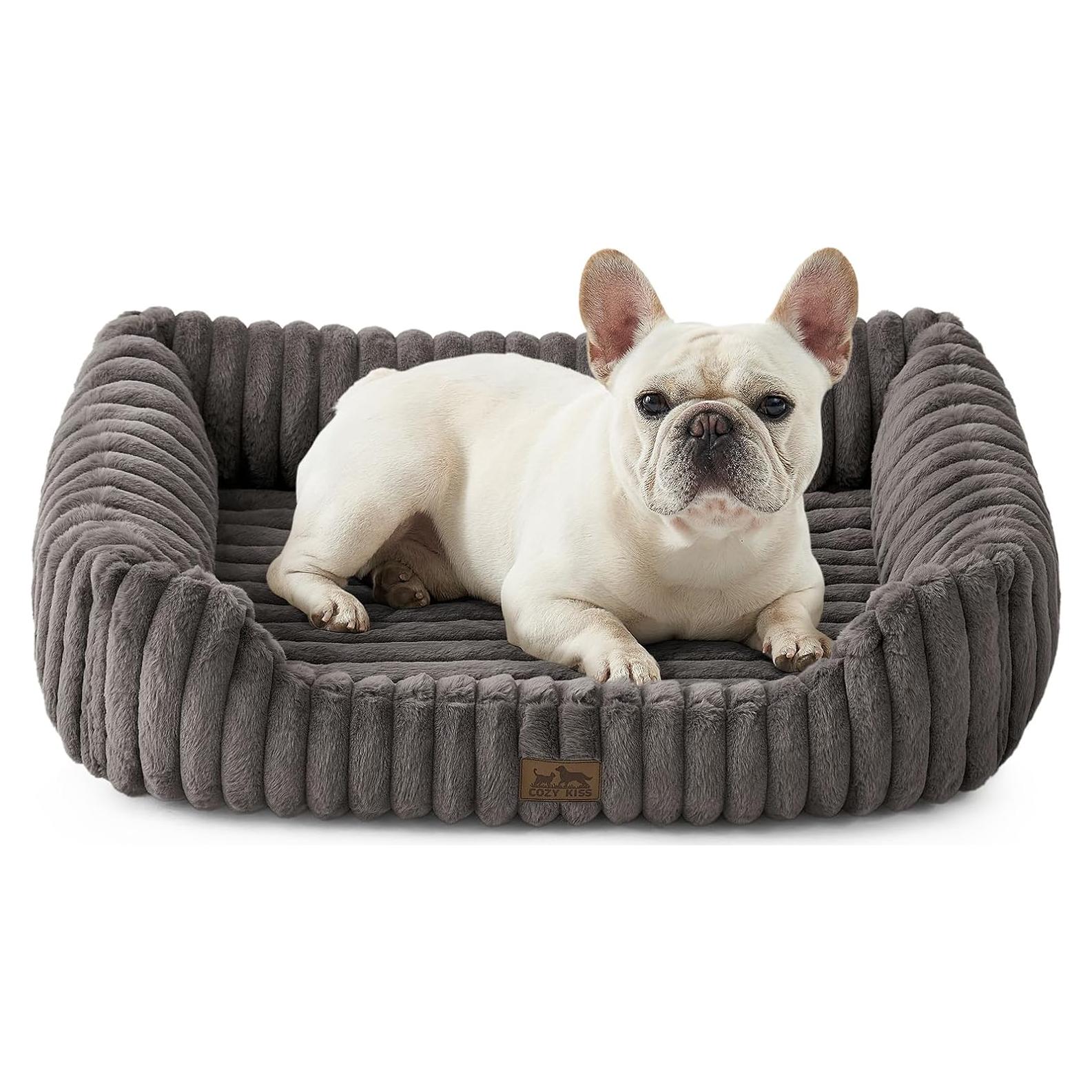 Cama Ortopédica para Mascotas COZY KISS 76.2x58.4cm Gris