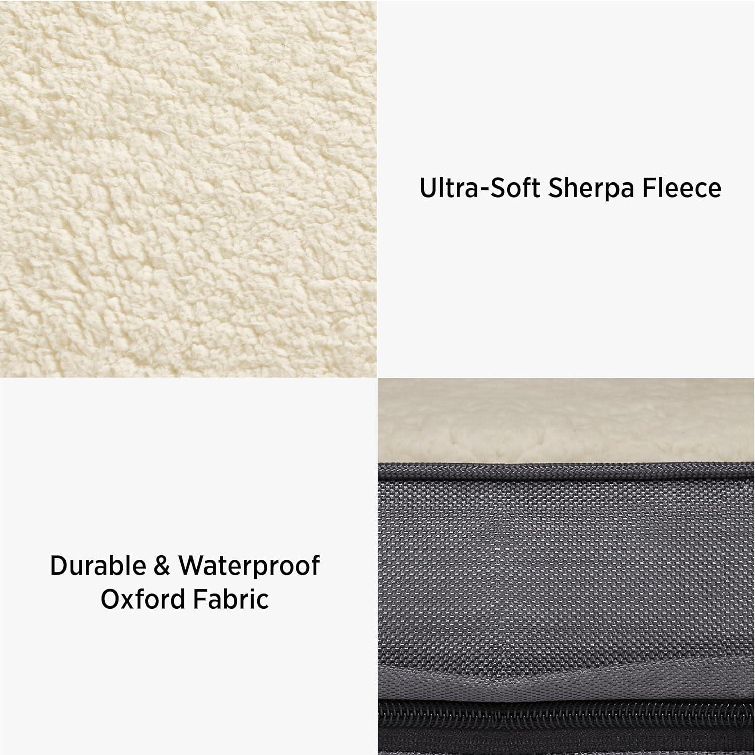 Funda de Cama para Perro Bedsure Comfy Pet XL Gris 112x81 cm