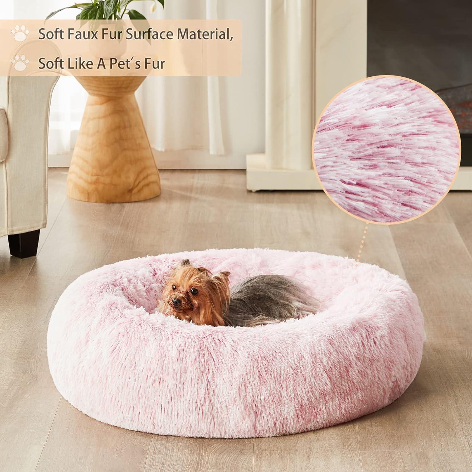 Cama para Perros WNPETHOME 76 cm Rosa Claro Antiestrés