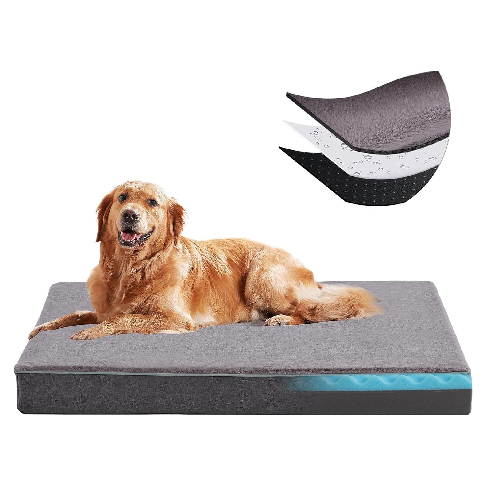 Cama para Perros XL Ortopédica URGVANZ PET con Espuma Viscoelástica