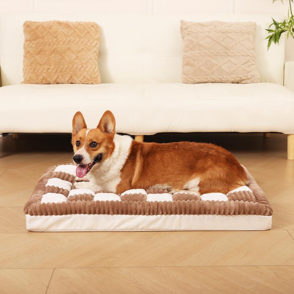 Cama ortopédica para perro grande Awjcsv 90x60cm impermeable