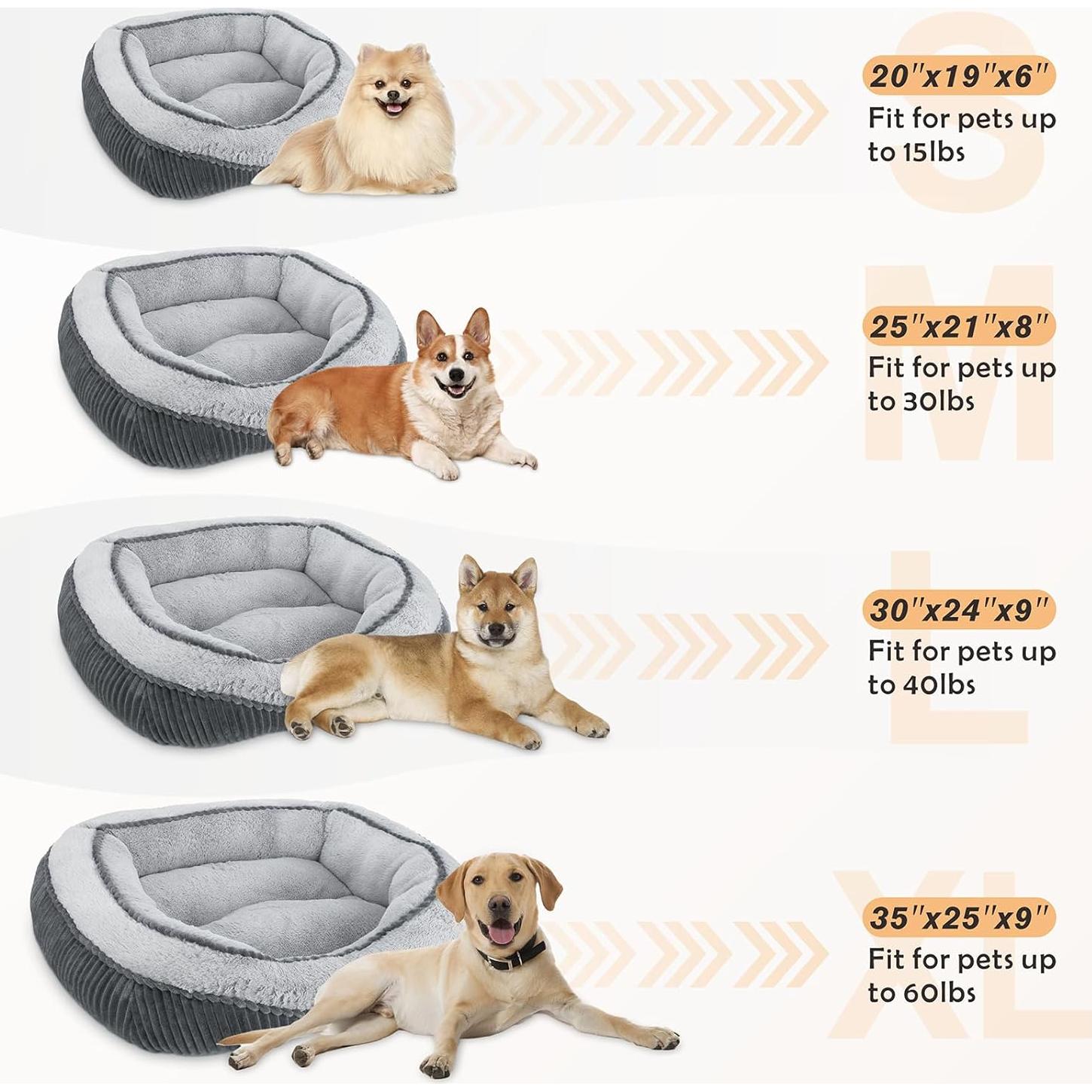 Cama para Perros SIWA MARY Pequeña 50.8x48.3cm Lavable