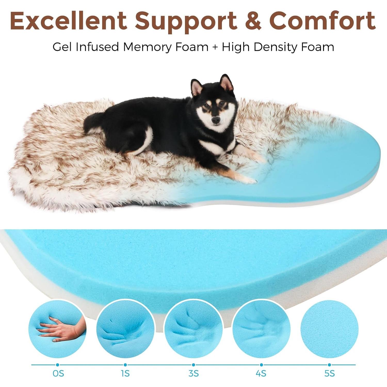 Cama para Perros Walnest 127x76cm Ortopédica Impermeable