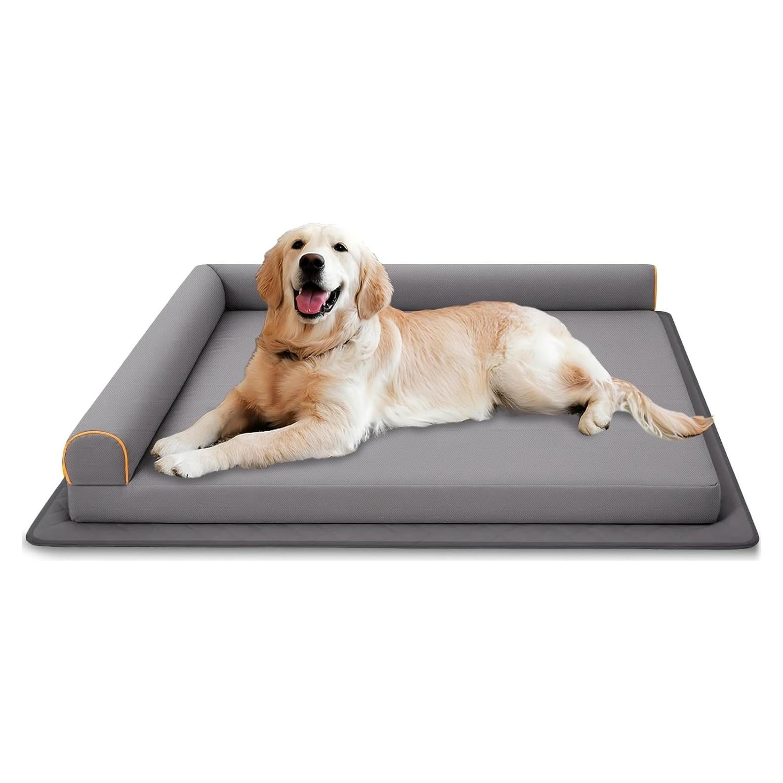 Cama Ortopédica para Perros Xihan Mediana Impermeable Gris