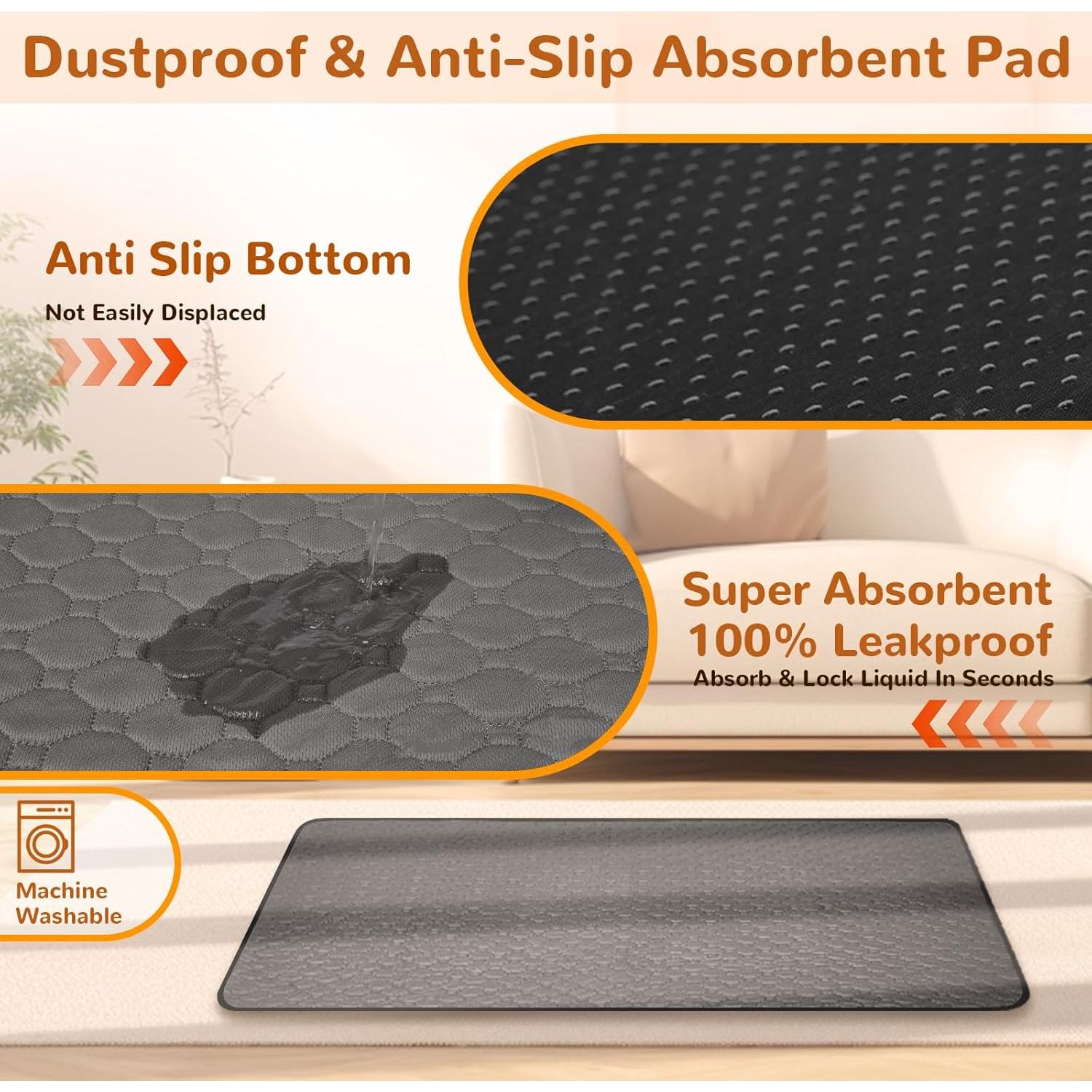 Cama Ortopédica para Perros Xihan Mediana Impermeable Gris