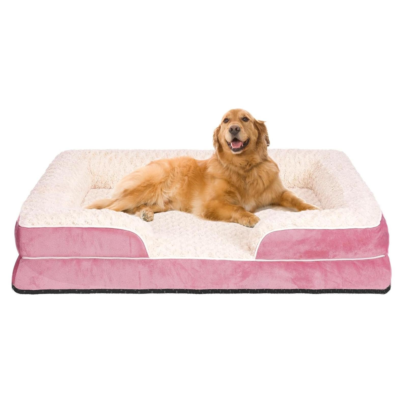 Cama Ortopédica para Perros Wn's Day XXL Rosa Impermeable