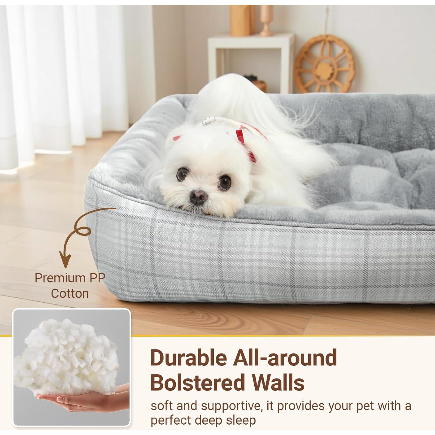 Cama Ortopédica para Perros MIHIKK 63.5x53.3cm Gris