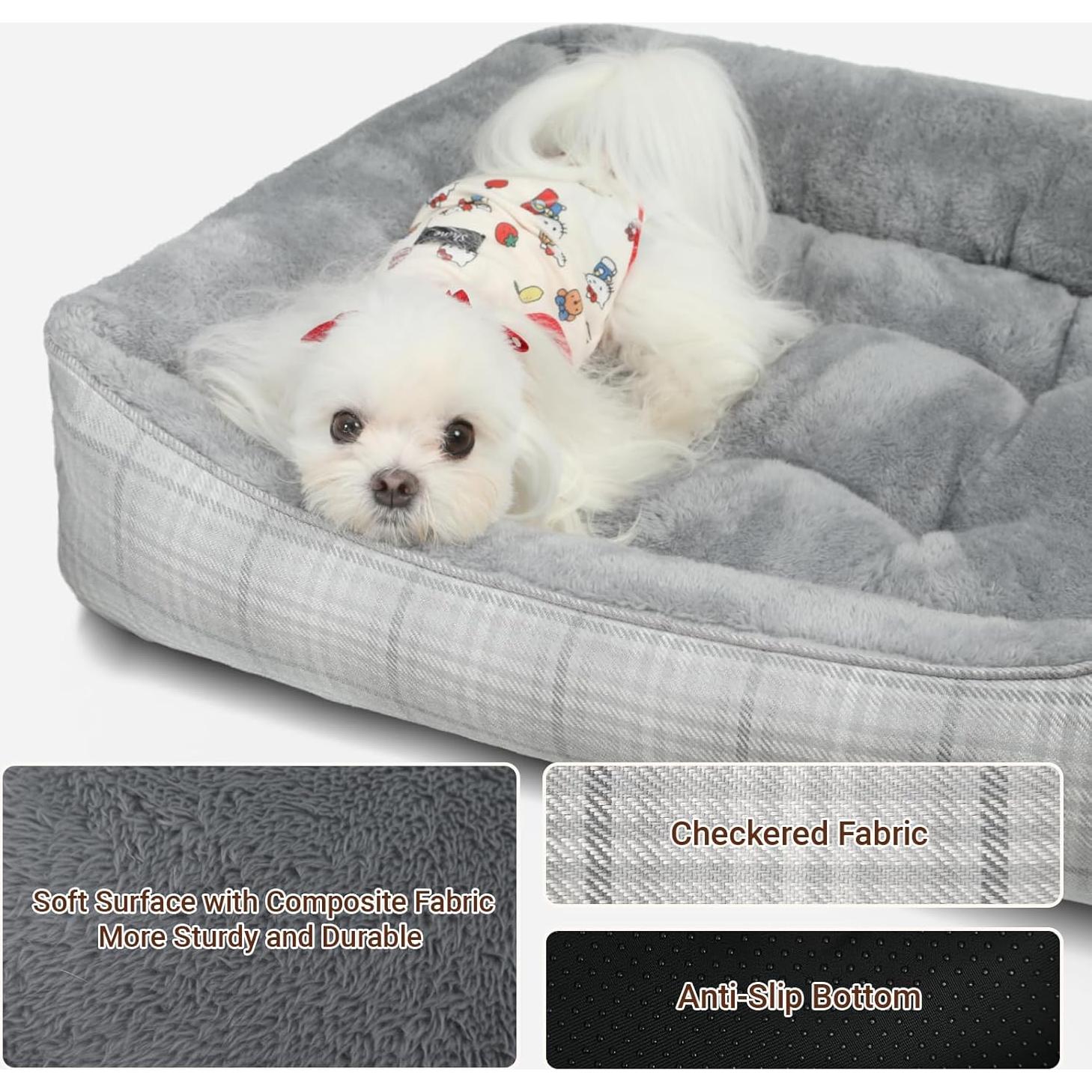 Cama Ortopédica para Perros MIHIKK 63.5x53.3cm Gris