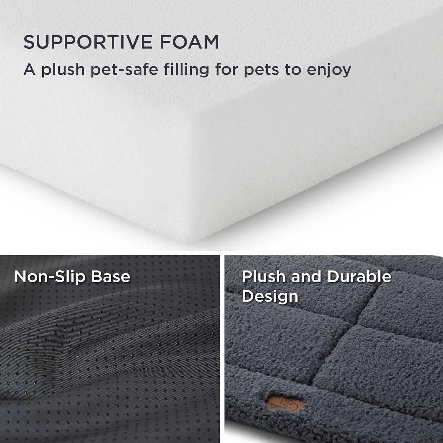 Cama para Perros Grande Bedsure 88.9x58.4 cm Lavable