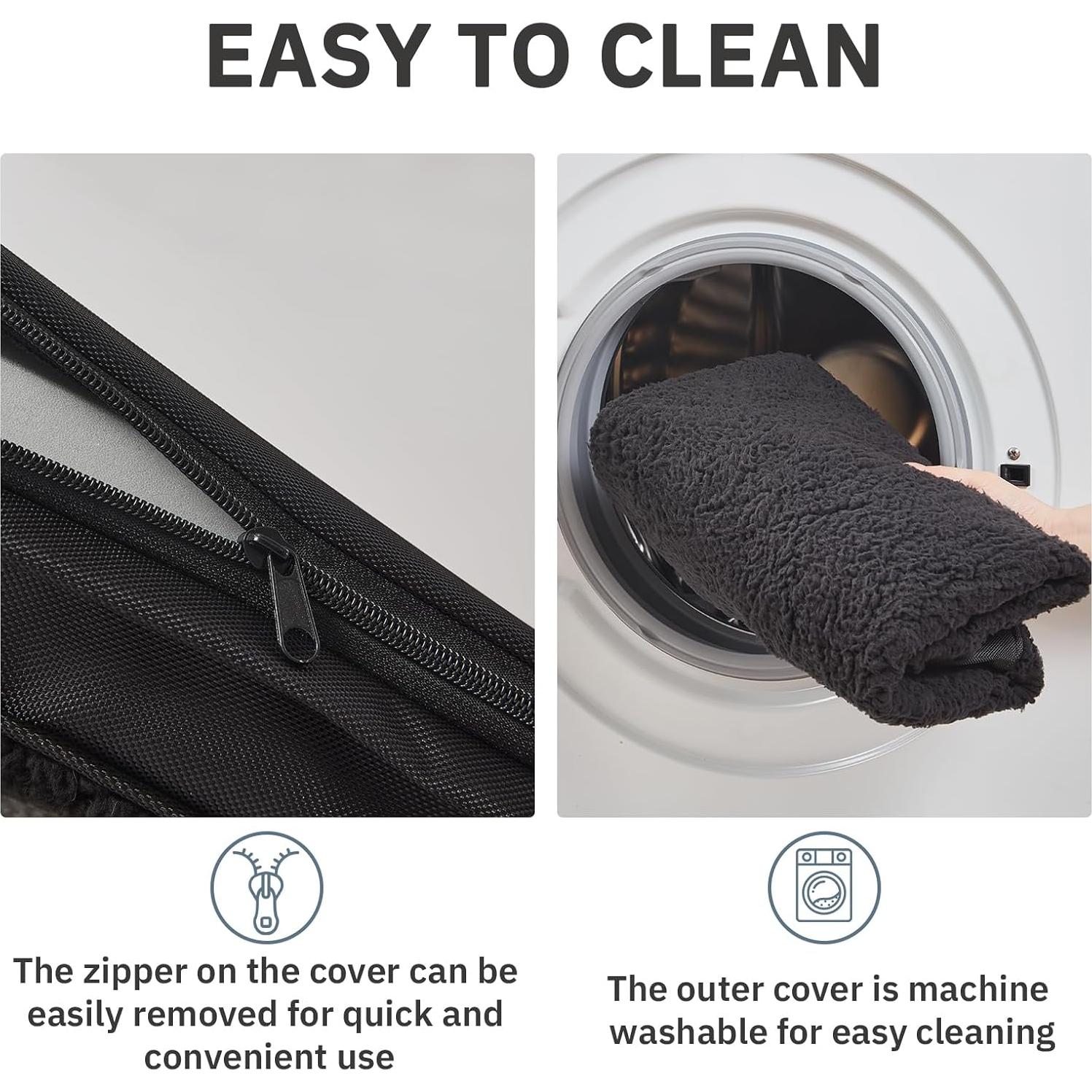 Cama Ortopédica para Perros Bedfolks 104 cm Negra - Espuma de Huevo