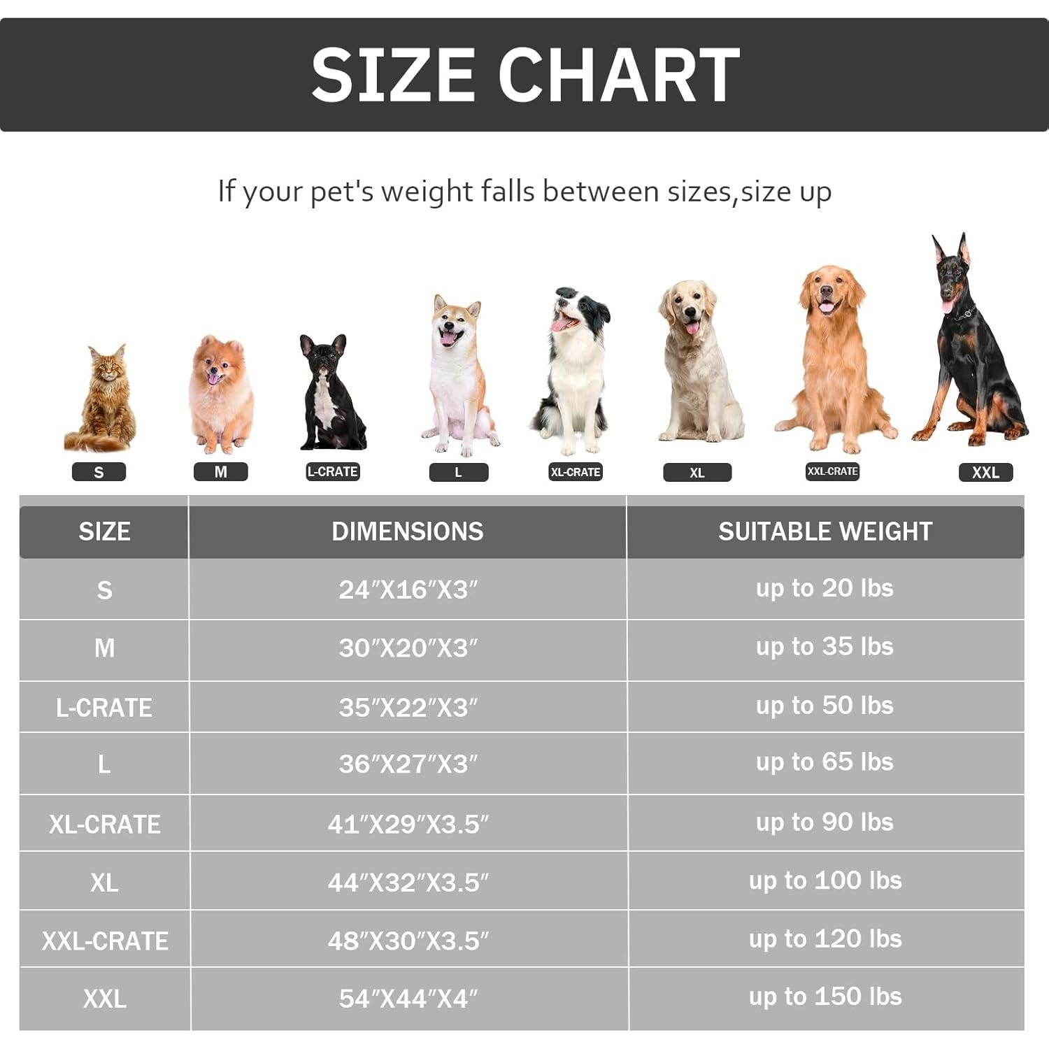 Cama Ortopédica para Perros Bedfolks 104 cm Negra - Espuma de Huevo