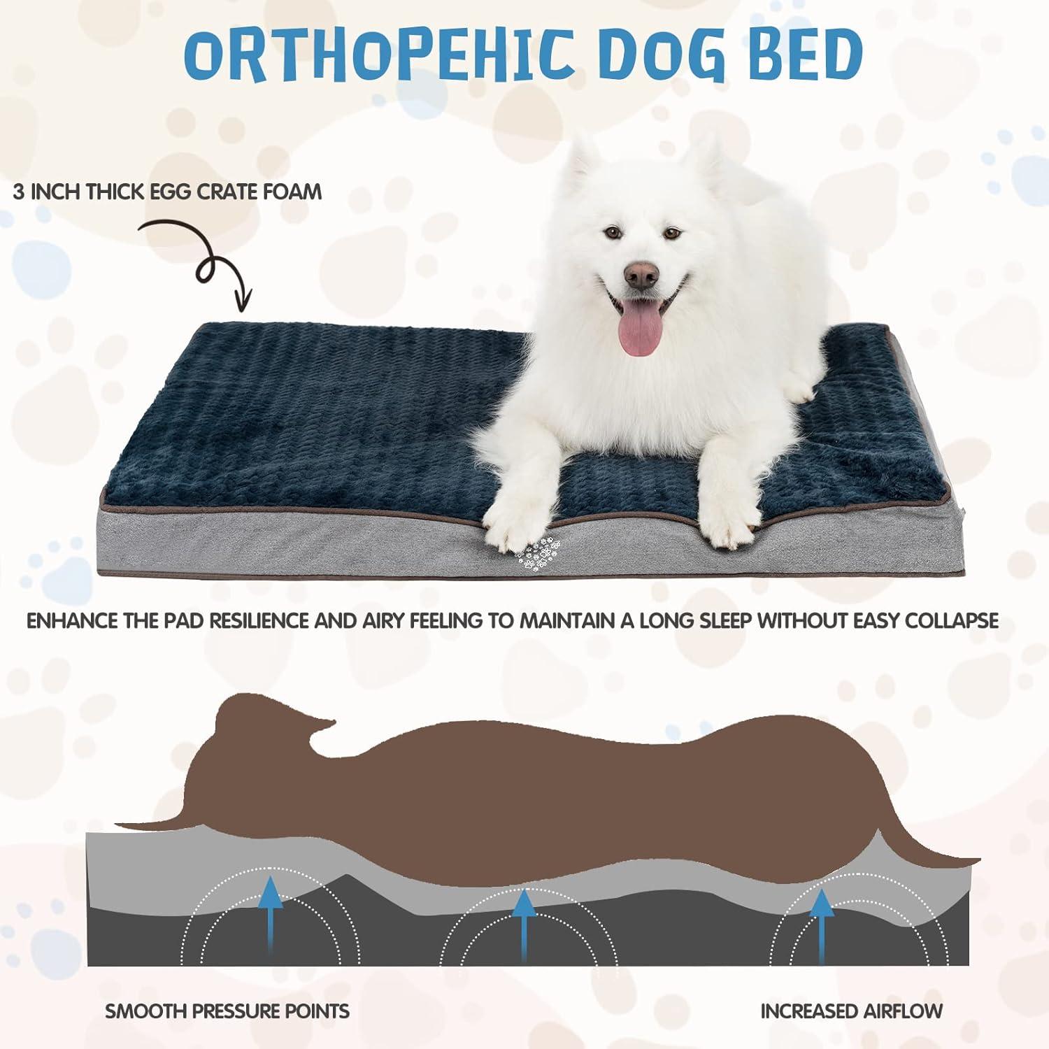 Cama para Perros VANKEAN Almohadilla Suave Reversible 58x45cm