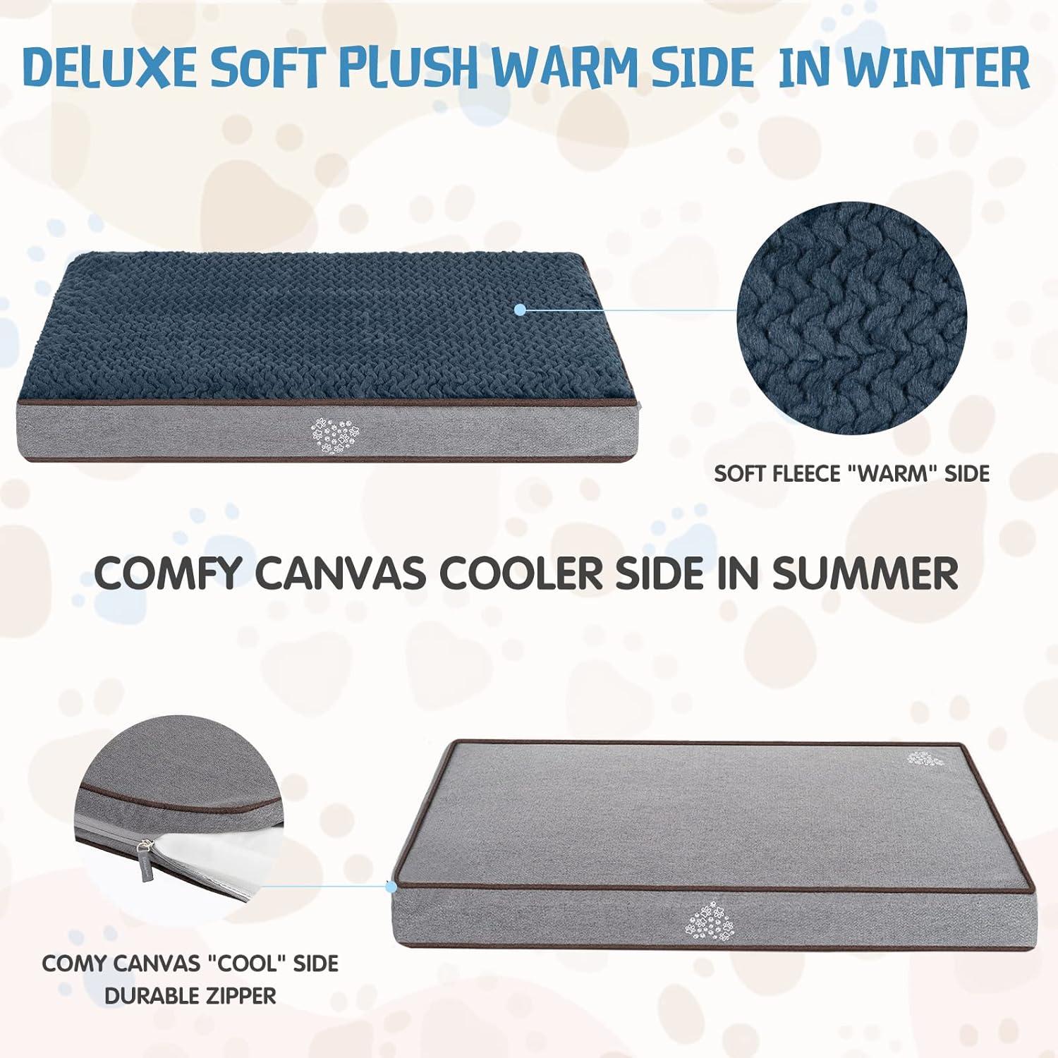 Cama para Perros VANKEAN Almohadilla Suave Reversible 58x45cm