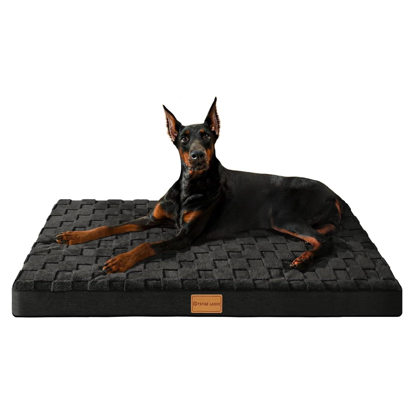 Cama Ortopédica para Perros Patas Lague 91.44x60.96cm Negra