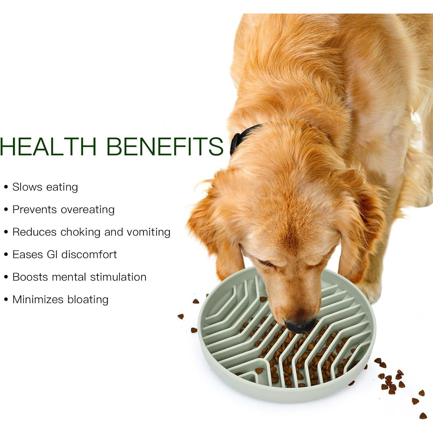 Cuenco de Alimentación Lenta para Perros y Gatos XAQMHSW 19cm