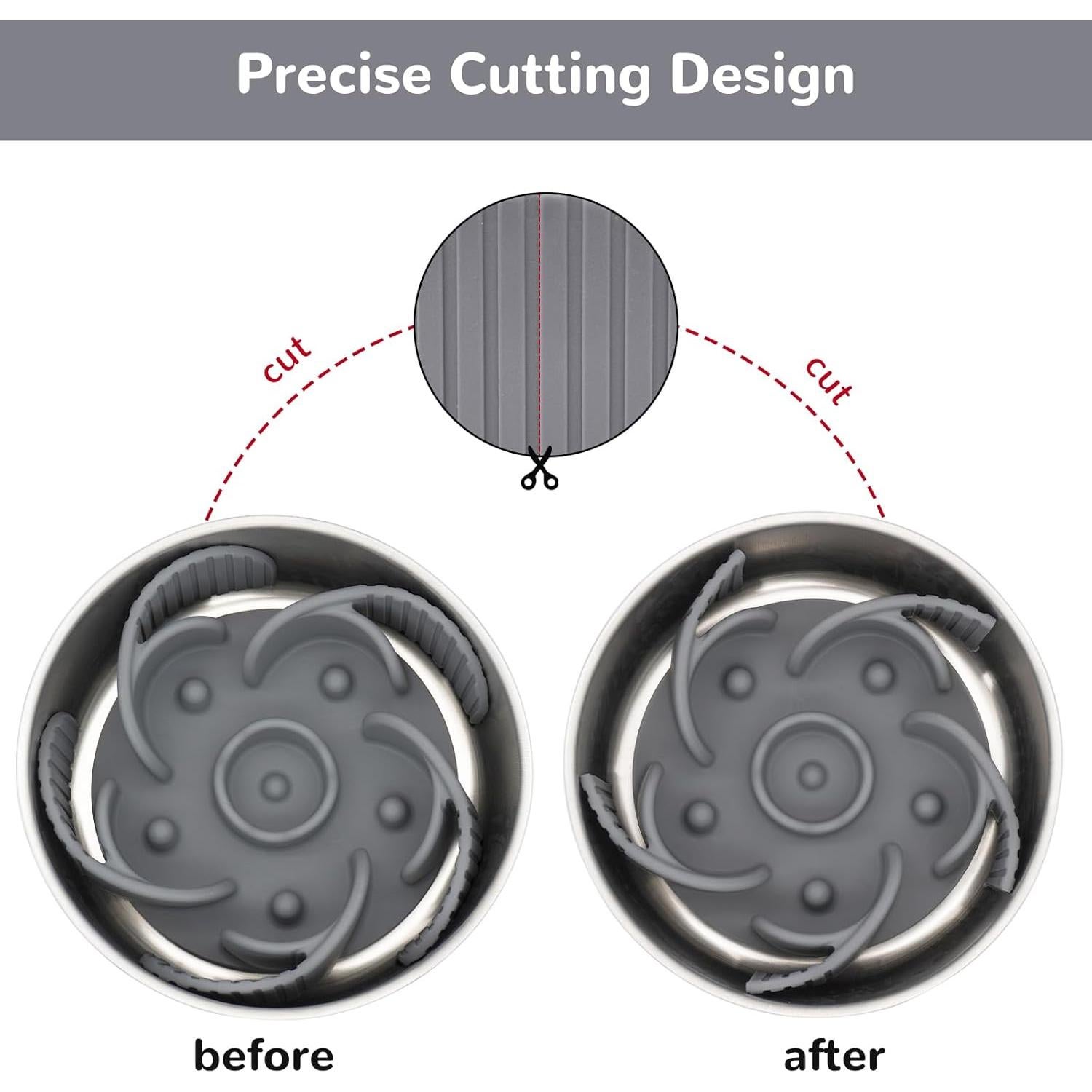 Inserto para Comederos Lentos MateeyLife - Silicona Gris 18cm