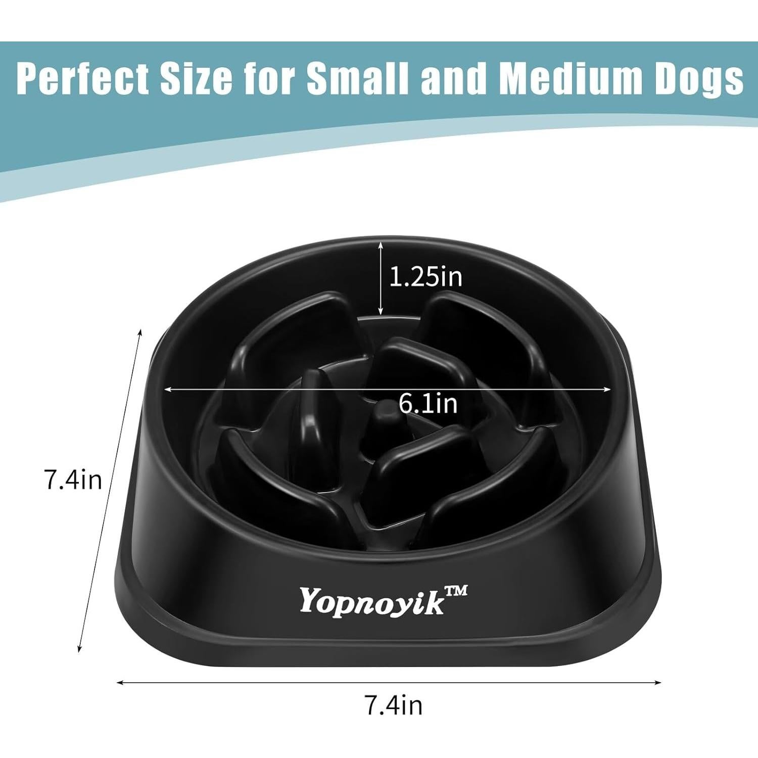 Cuencos de Alimentación Lenta Yopnoyik para Perros y Gatos