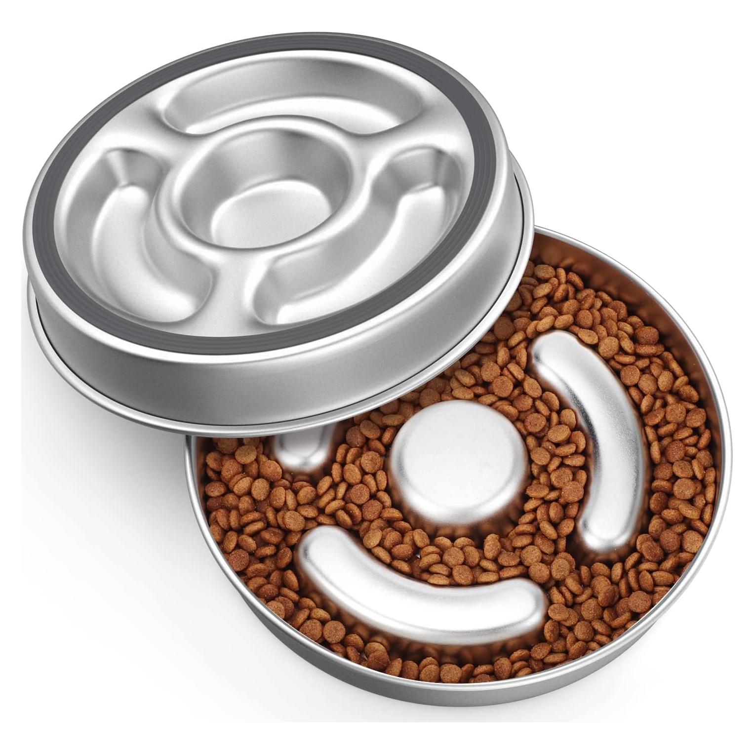 Cuenco Antideslizante de Acero Inoxidable AIPERRO 2 Tazas