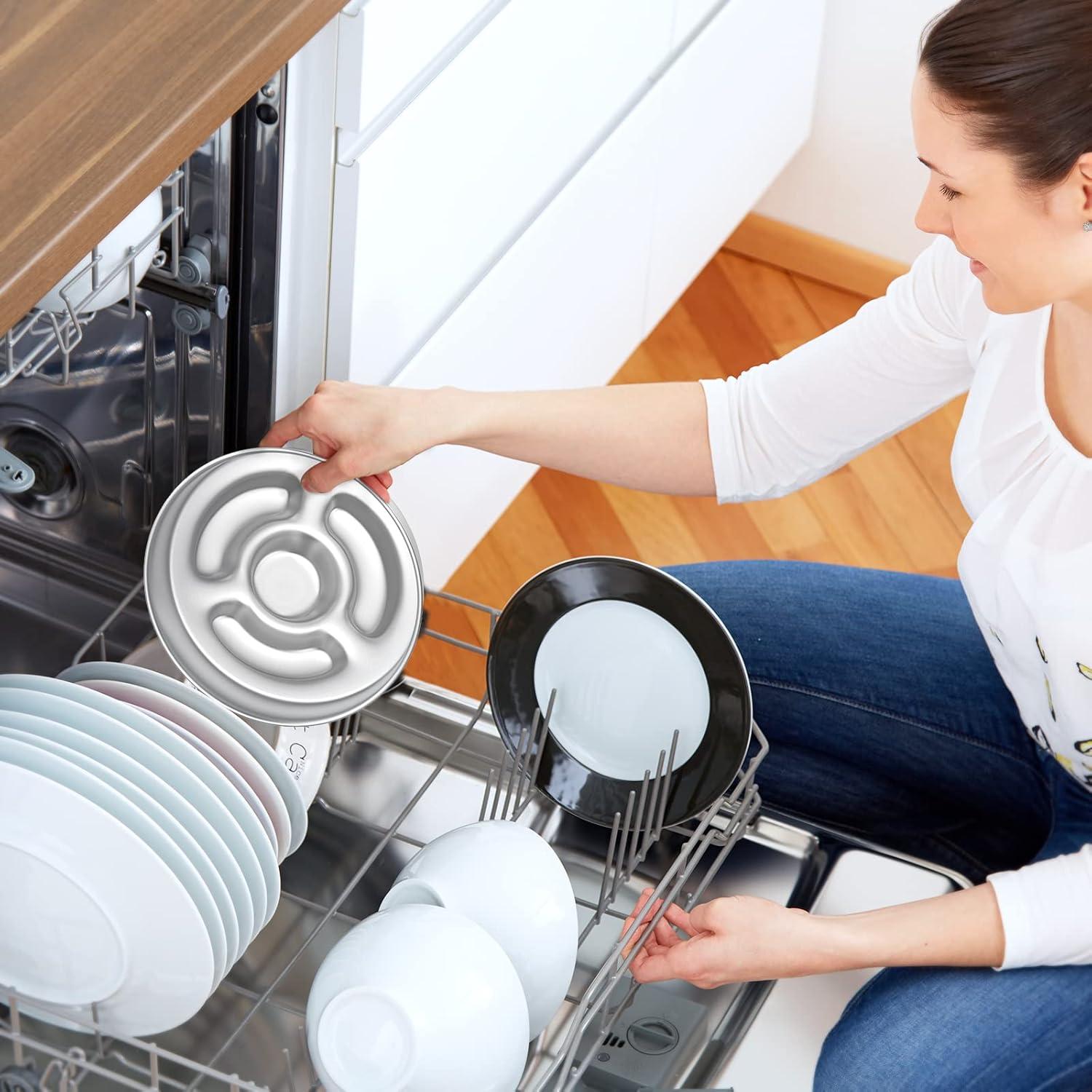 Cuenco Antideslizante de Acero Inoxidable AIPERRO 2 Tazas