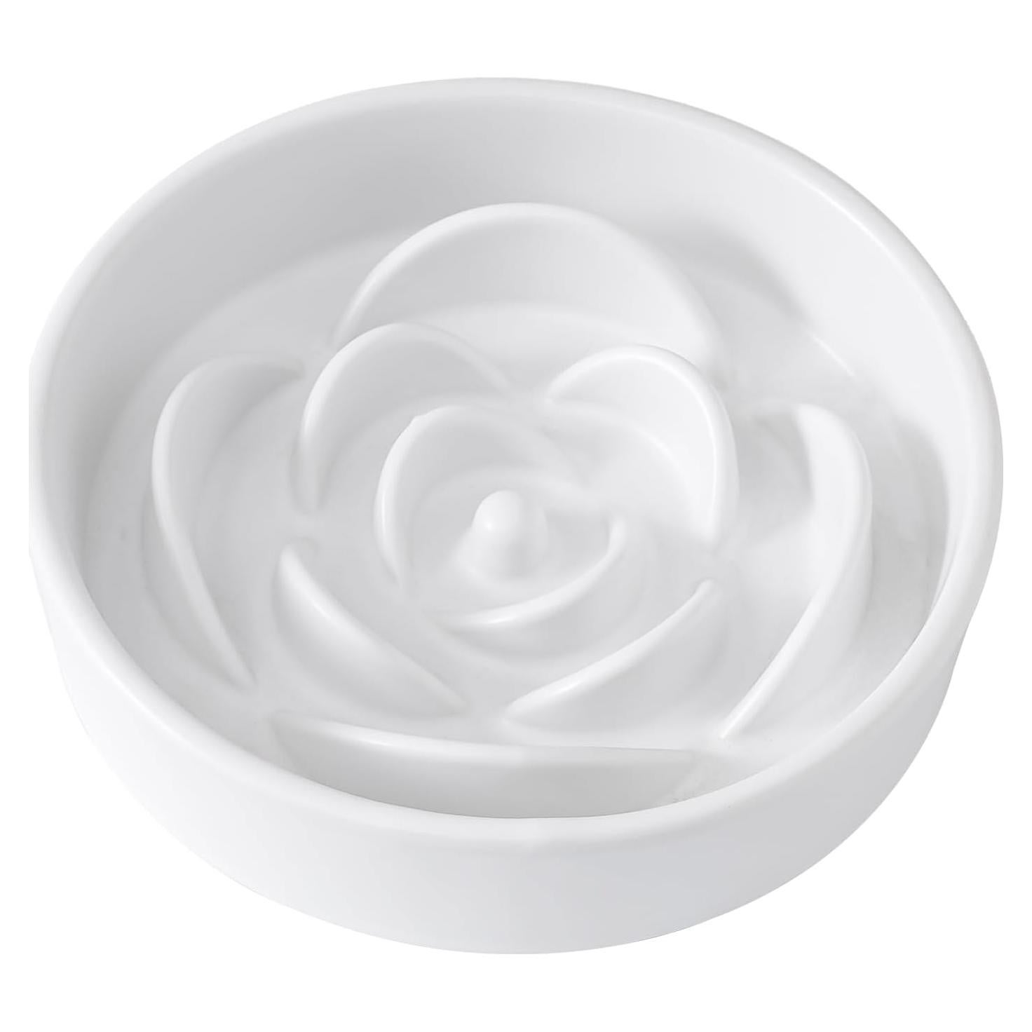 Tazón de Cerámica para Perros Welloyed 21 cm Blanco Antideslizante