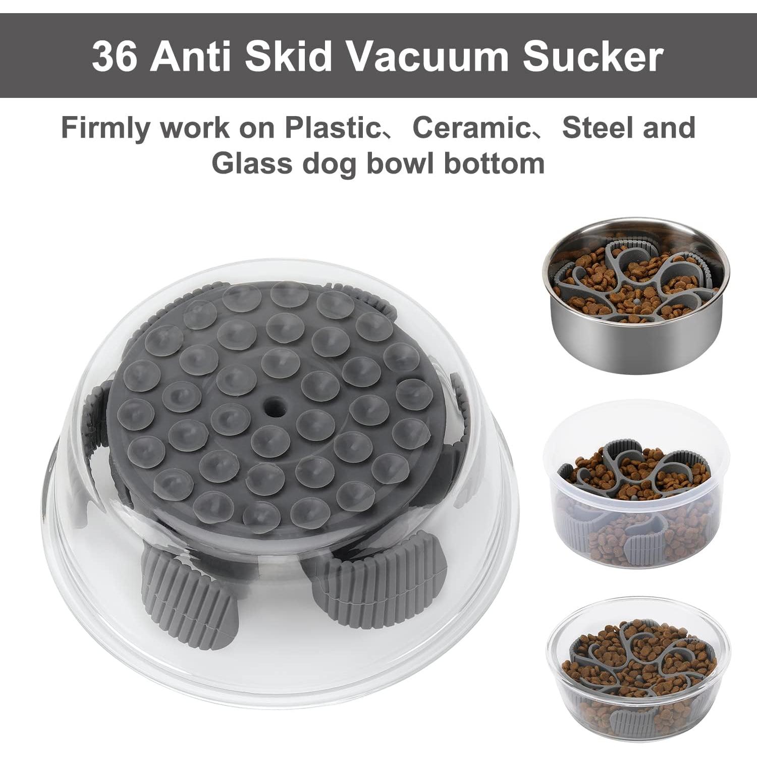 Inserto Comedero Lento Silicona Moupet 18.8cm Gris