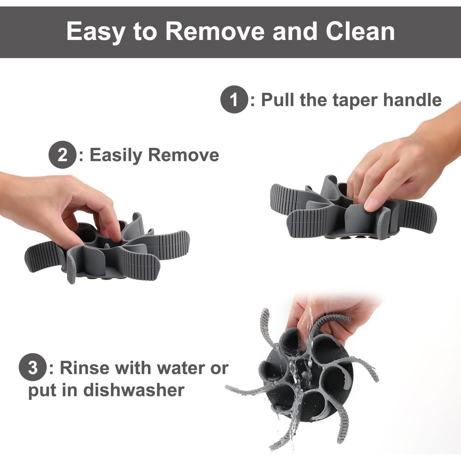 Inserto Comedero Lento Silicona Moupet 18.8cm Gris