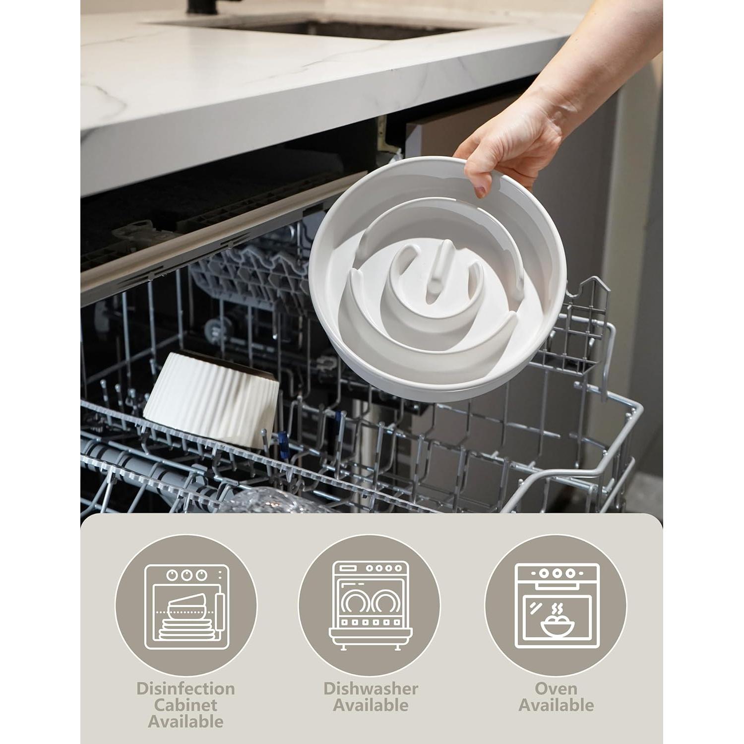 Cuenco de Cerámica Antideslizante MOPANG 0.85L 20.32cm Blanco