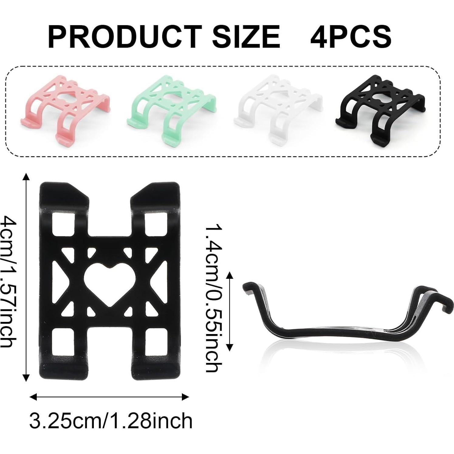 4 Clips de Goma Quilax para Localizador GPS de Mascotas