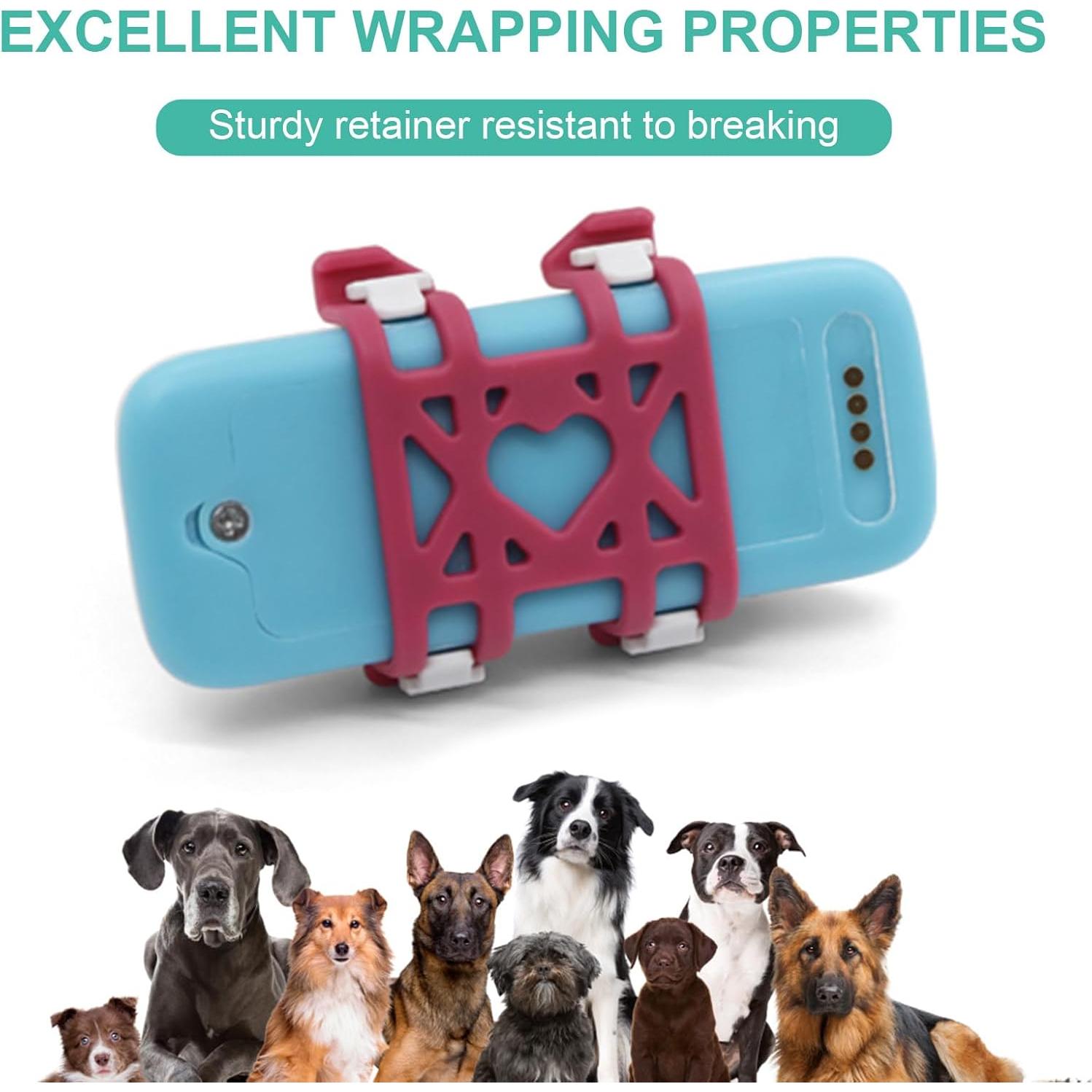 4 Clips de Goma Quilax para Localizador GPS de Mascotas