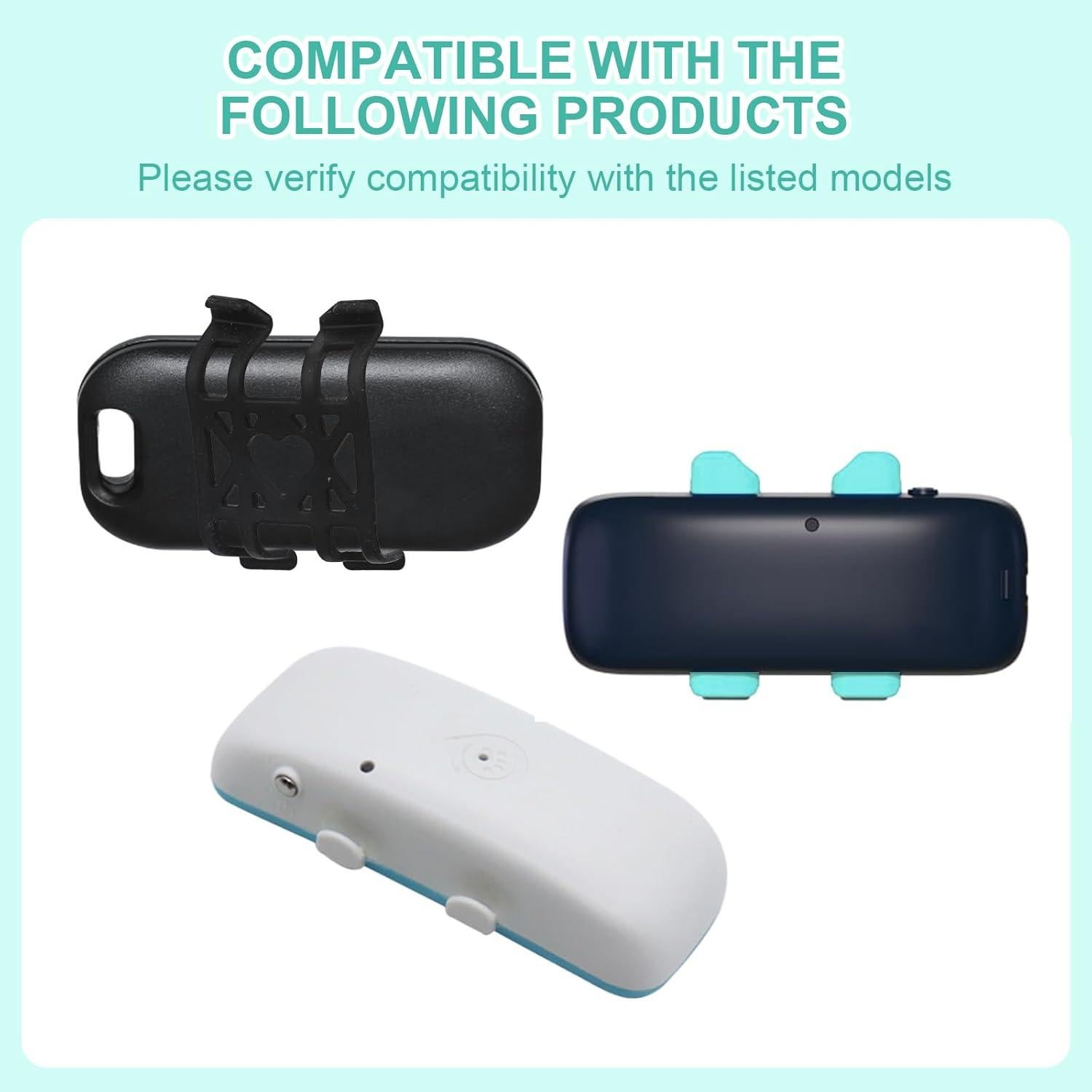 4 Clips de Goma Quilax para Localizador GPS de Mascotas