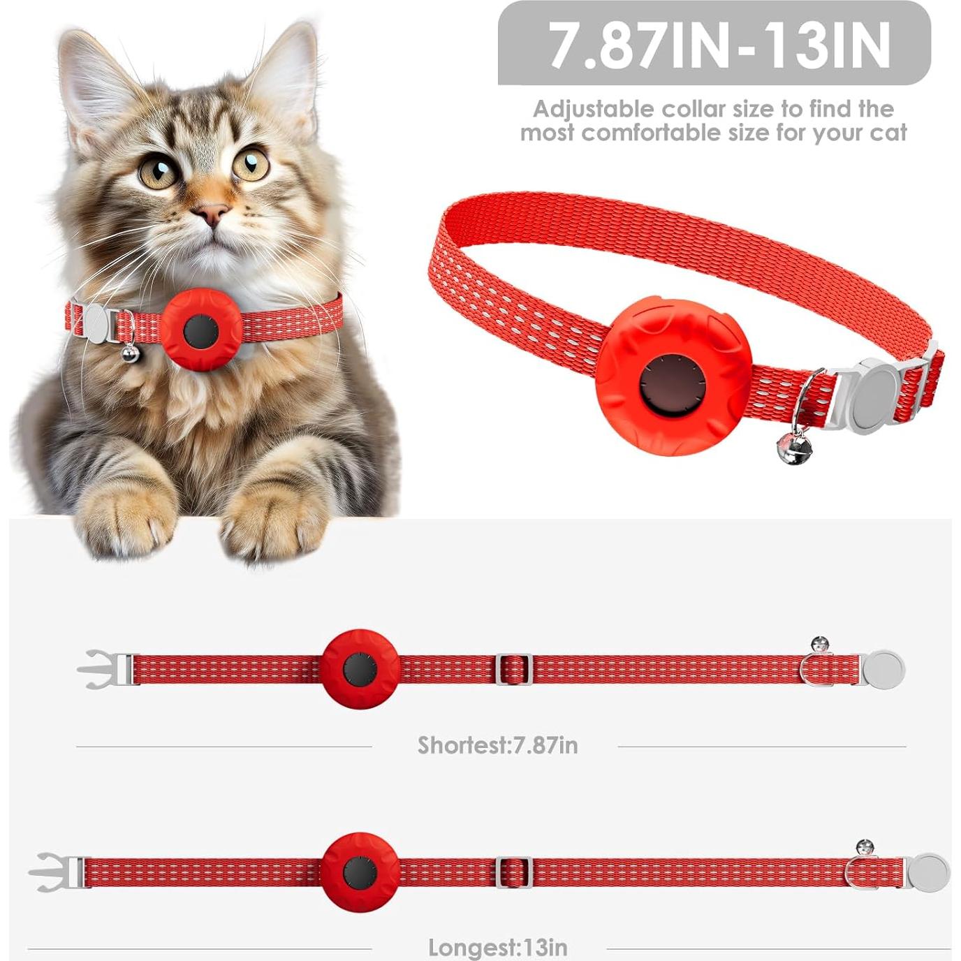 Rastreador GPS para Gatos HONGTOP H, Collar Impermeable iOS