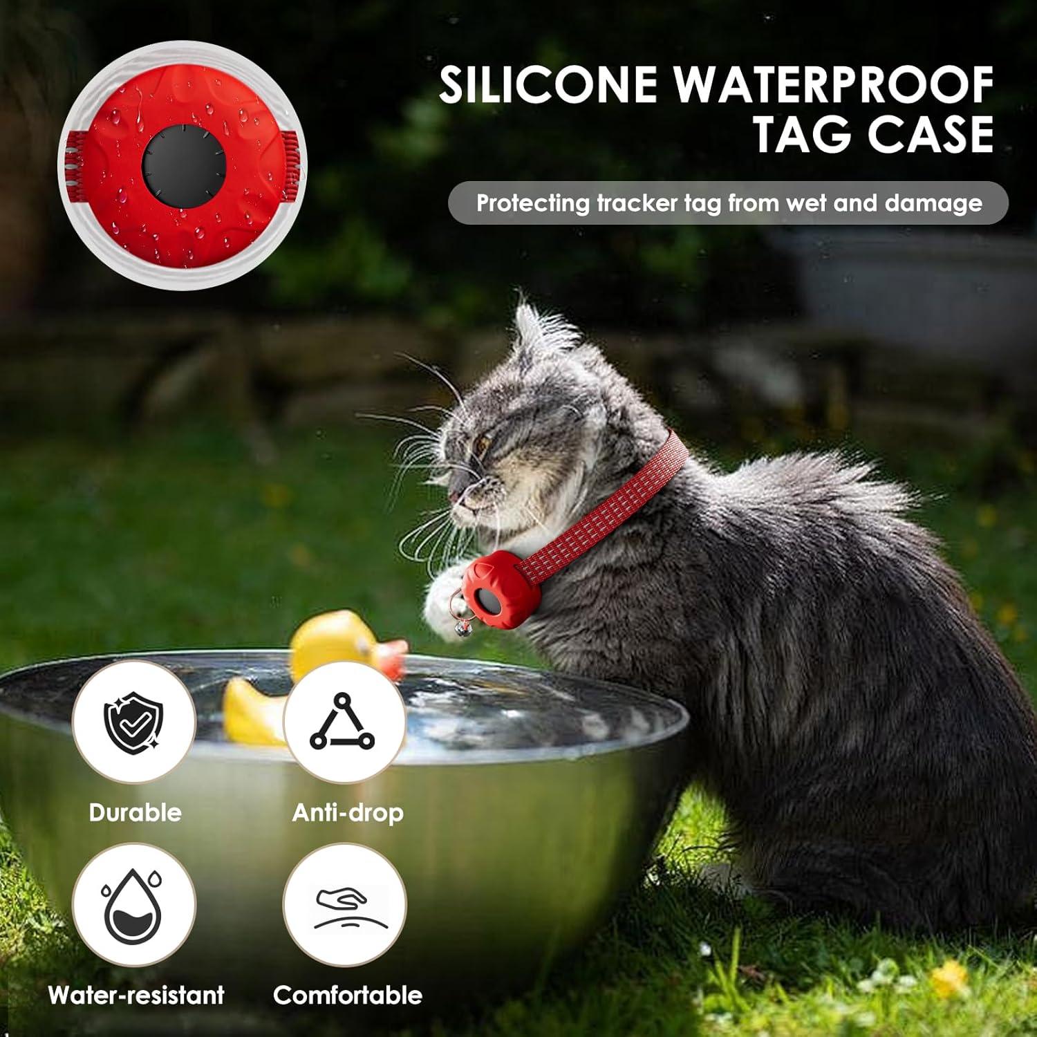 Rastreador GPS para Gatos HONGTOP H, Collar Impermeable iOS