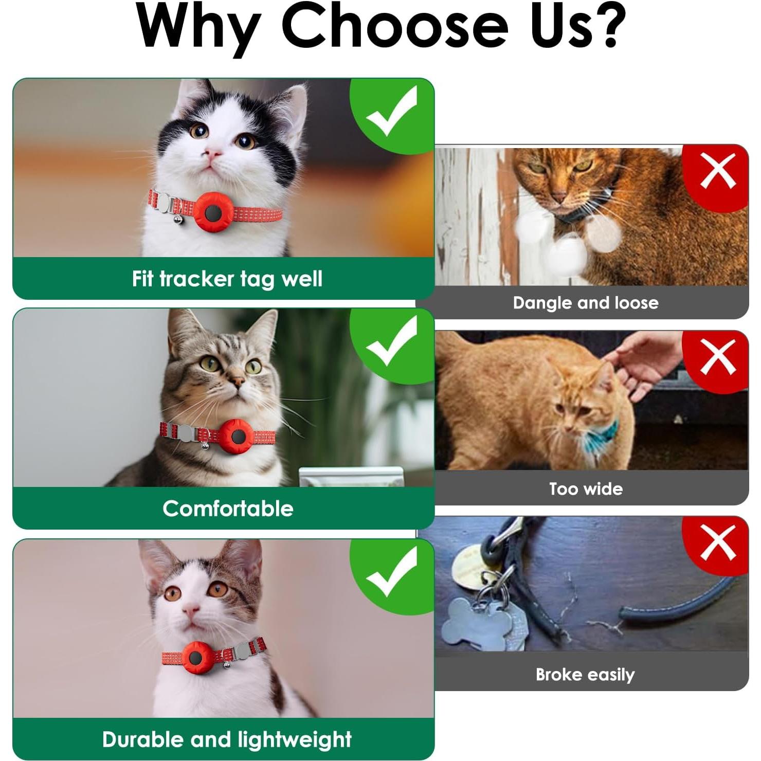 Rastreador GPS para Gatos HONGTOP H, Collar Impermeable iOS