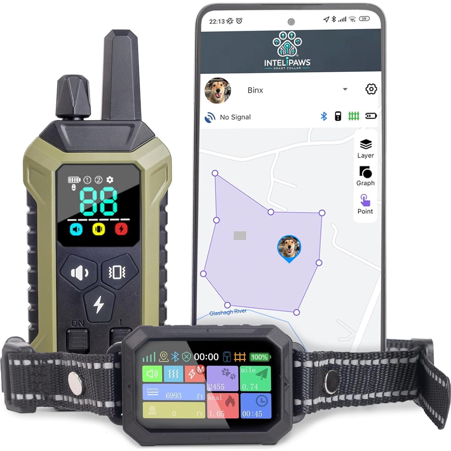 Sistema de Cerca Inalámbrica GPS para Perros Quanzhou - Collar con 4 Modos de Entrenamiento