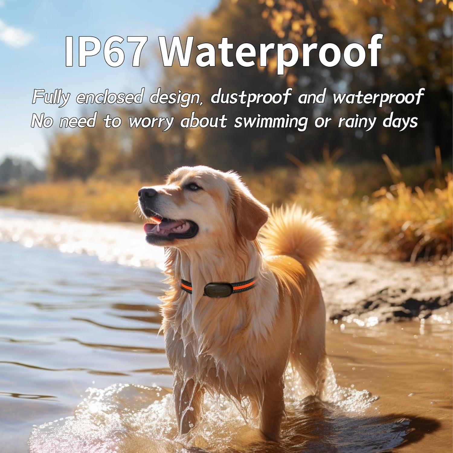 Rastreador GPS 4G Fajocru para Perros Grandes - Impermeable, Luz LED