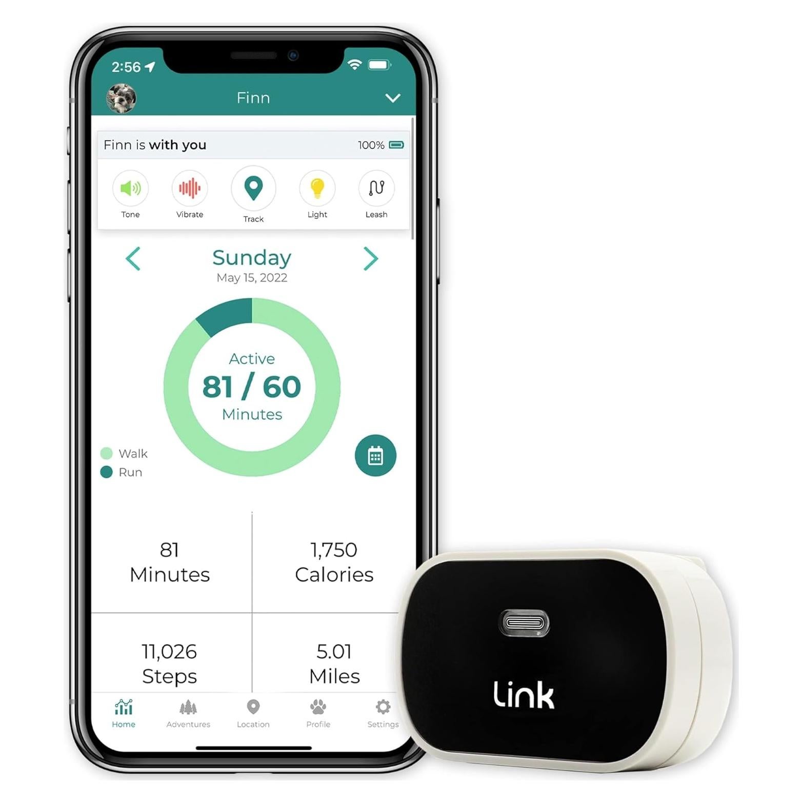 Rastreador GPS para Perros Link My Pet - Salud y Actividad