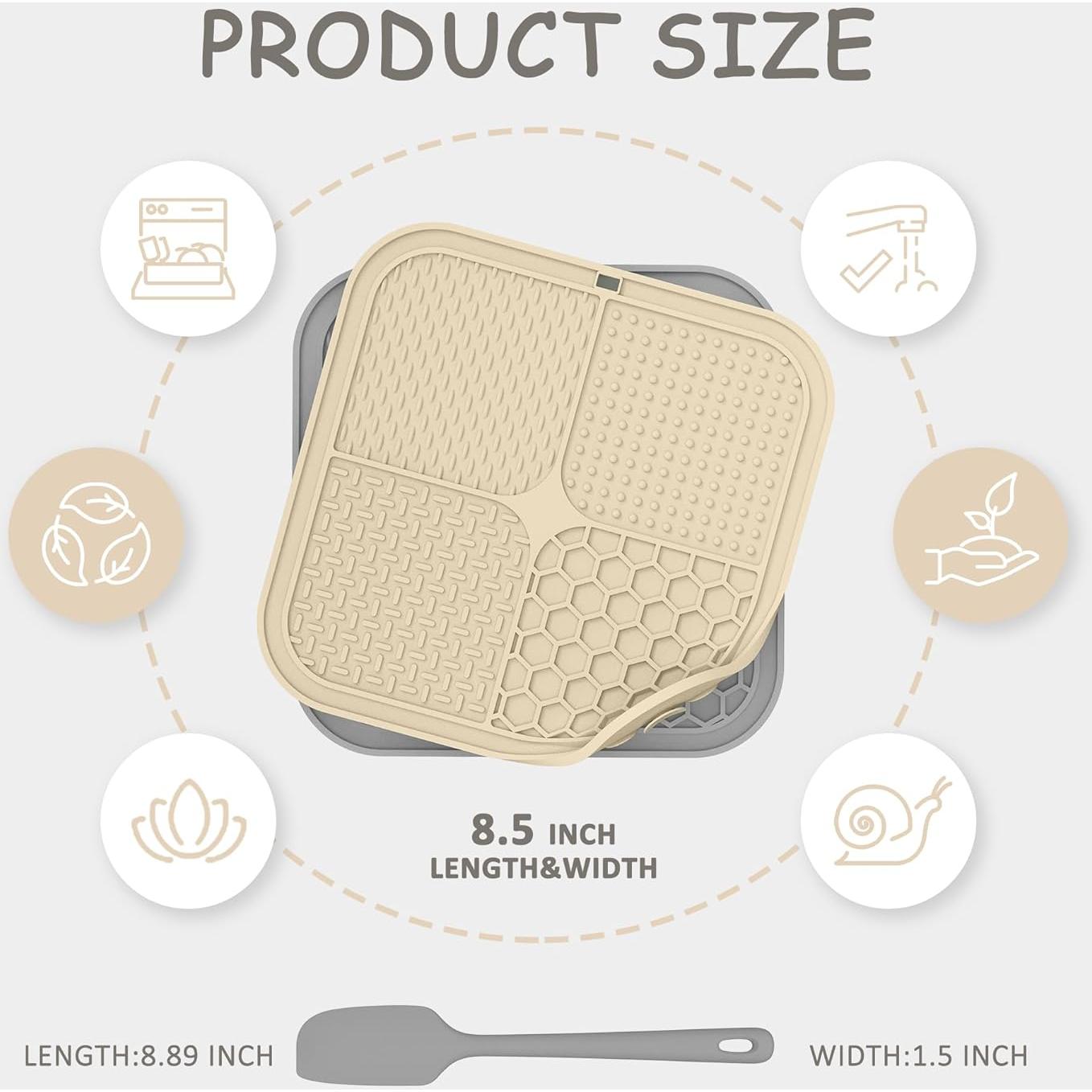 Paquete de 2 Tapetes de Lamer ChefAide 21.6x21.6 cm Silicona