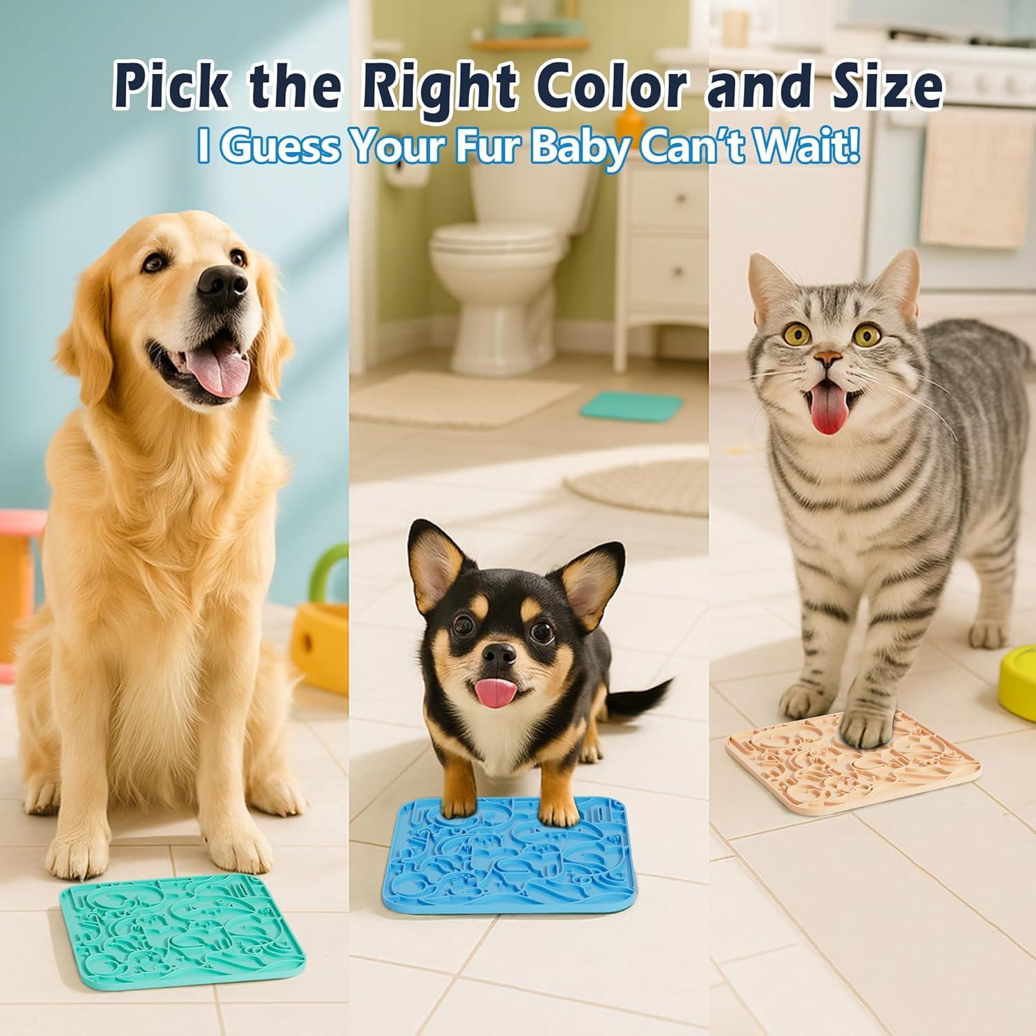 Alfombrilla Lick Jalopink para Perros y Gatos 15 cm x 15 cm